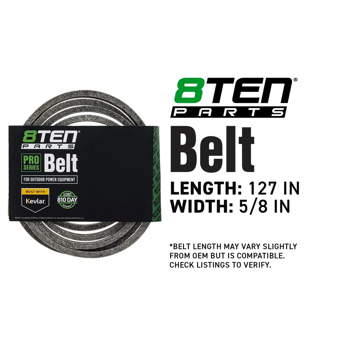 Belt With Kevlar® For Scag Gravely Husqvarna 574845601 07239300 Tcu18849 D-3796 484100 2
