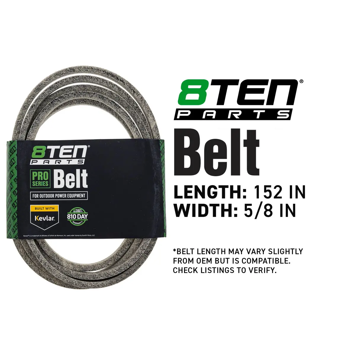 Belt With Kevlar® For Husqvarna John Deere Exmark 789388 539111949 539103687 Gx25998 539103239 2