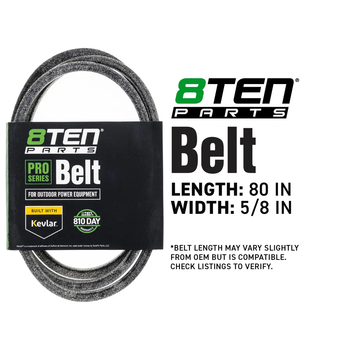 Belt With Kevlar® For Cub Cadet Scag John Deere 01009787 01009787P Tca20750 A48081 48081 201010 2