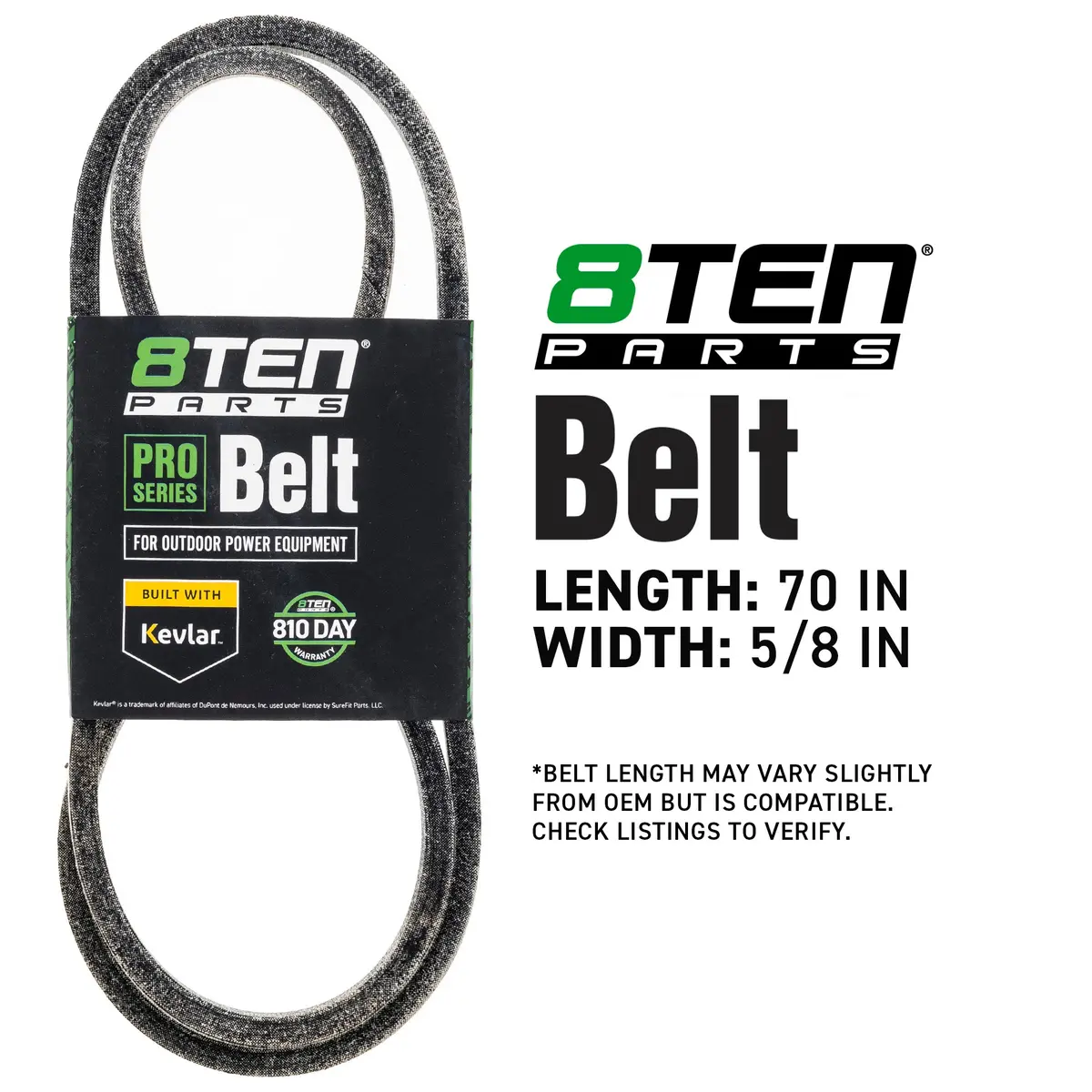 Belt With Kevlar® For Ariens Scag Toro 1727773Sm 07240800 07211000 C-23809 C-15943 582935501 2