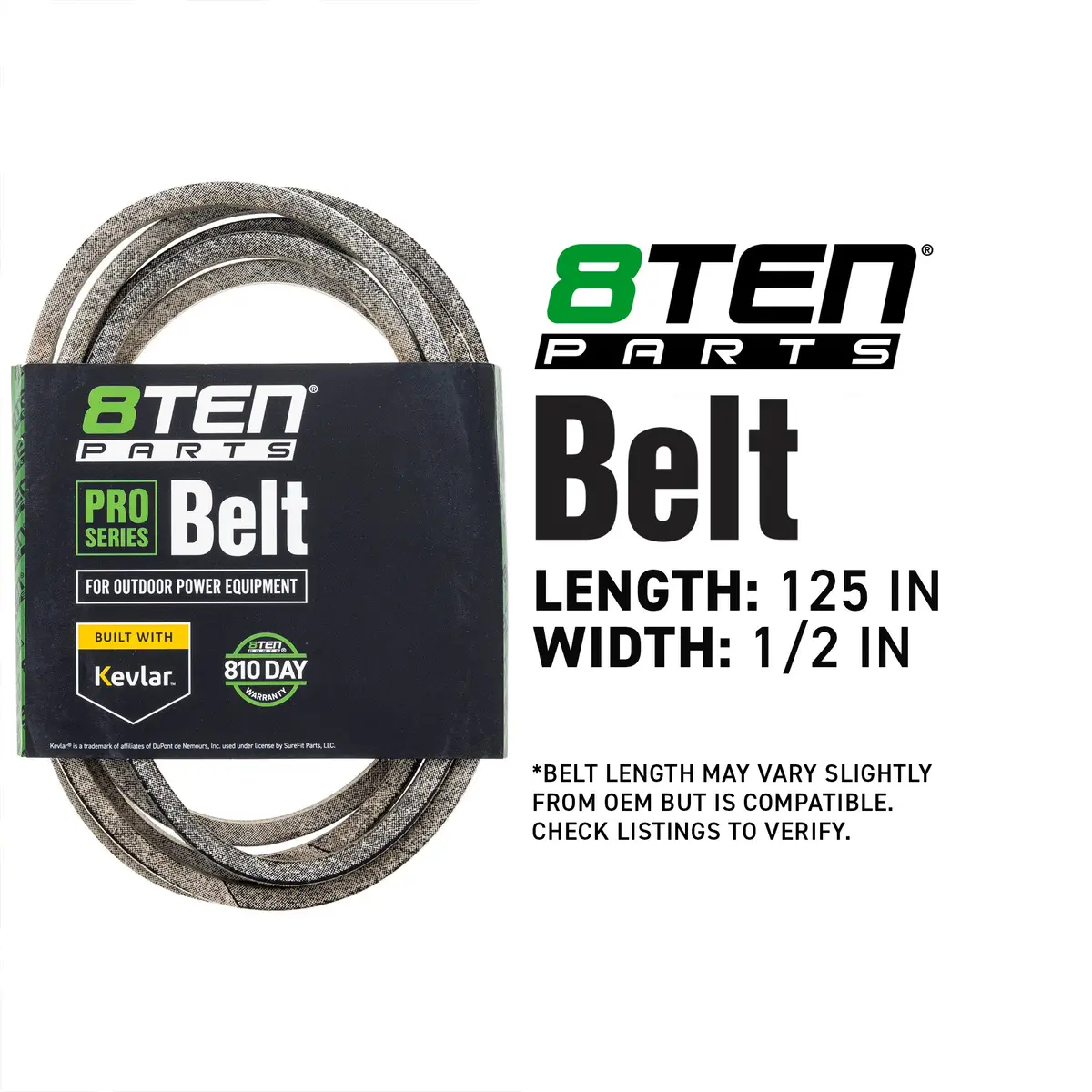 Belt With Kevlar® For Cub Cadet Troy-Bilt Columbia 954-04325 754-04325 1758984Yp 603739 2