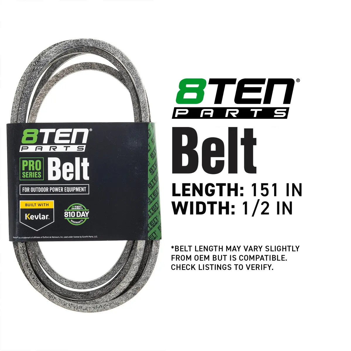 Belt With Kevlar® For Gravely Ariens John Deere 5023256 5023256Sm M152398 4168130 07200921 2