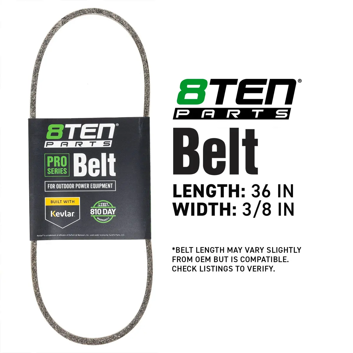 Belt With Kevlar® For Ariens Toro Exmark 754-04032 754-0465 954-0465 954-04032B 954-04032A 954-04032 2