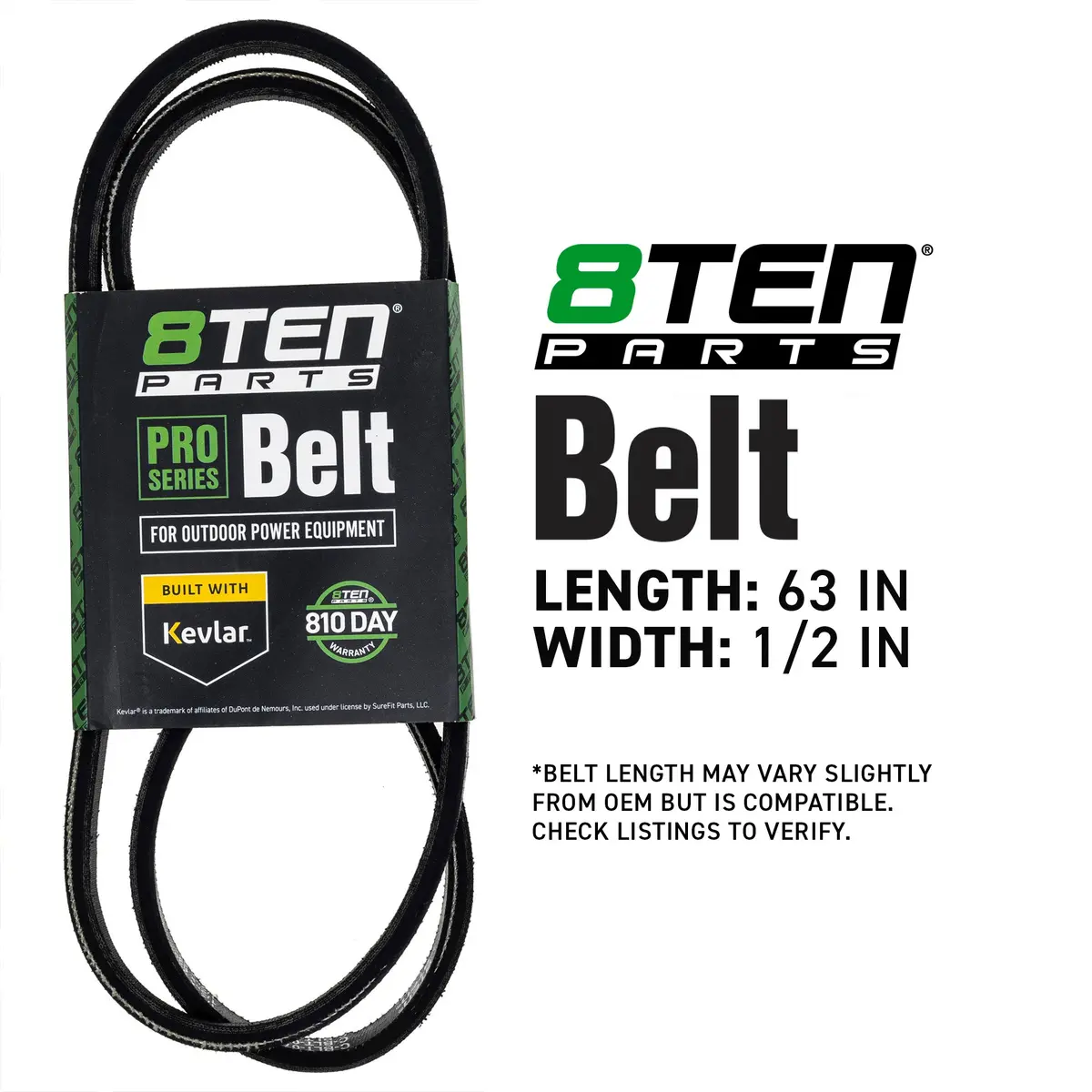 Belt With Kevlar® For John Deere Ariens 07234200 M165413 Gx26401 816-589C 2188128 041-6500-00 2