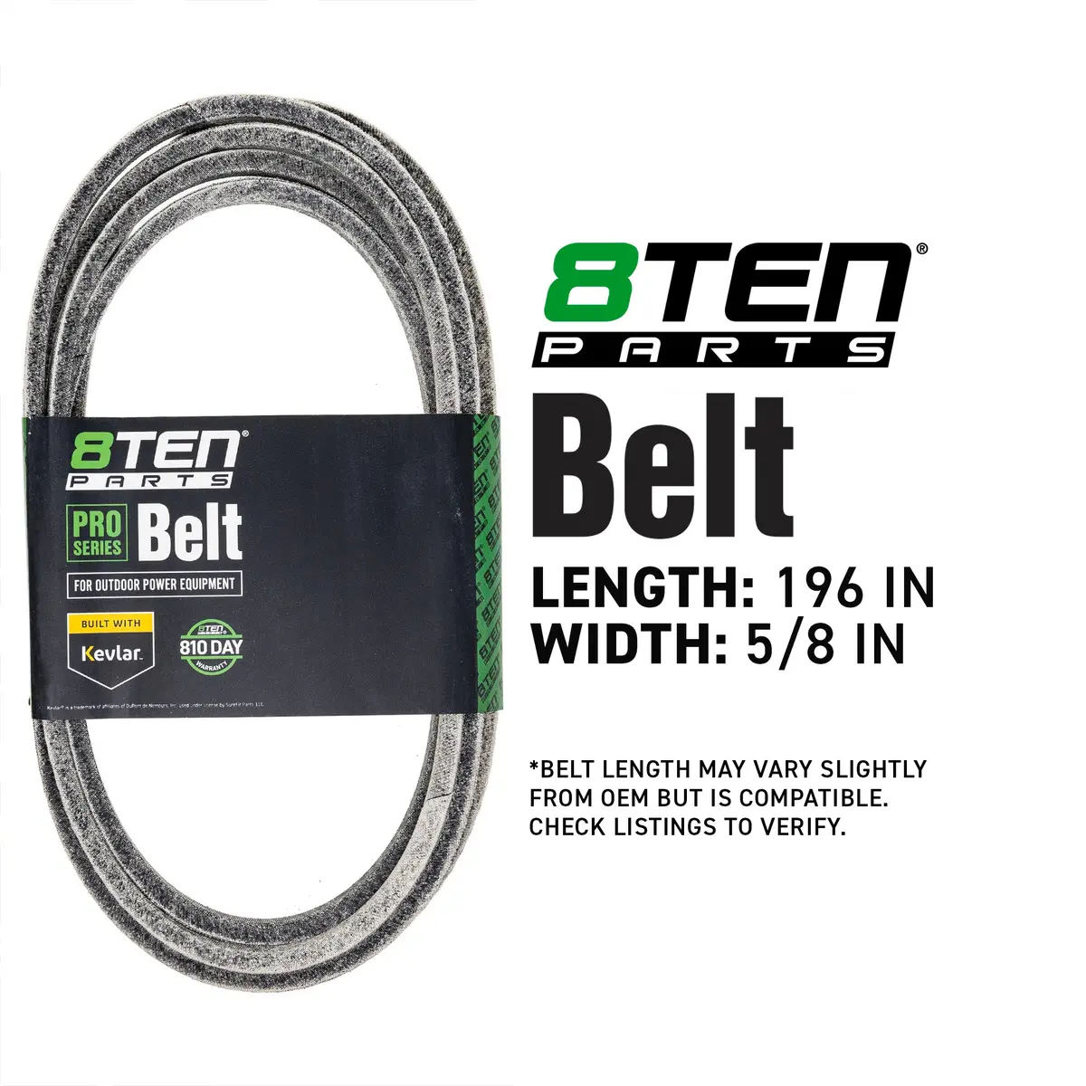Belt With Kevlar® For Toro Husqvarna 114-5858 120-2411 114-5858-Sl 539132003 2