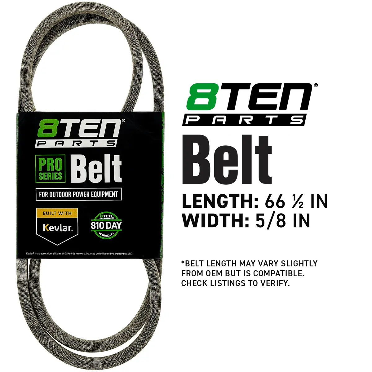 Belt With Kevlar® For Great Dane Gravely Ariens D38131 71460067 2006B63r 07200833 2