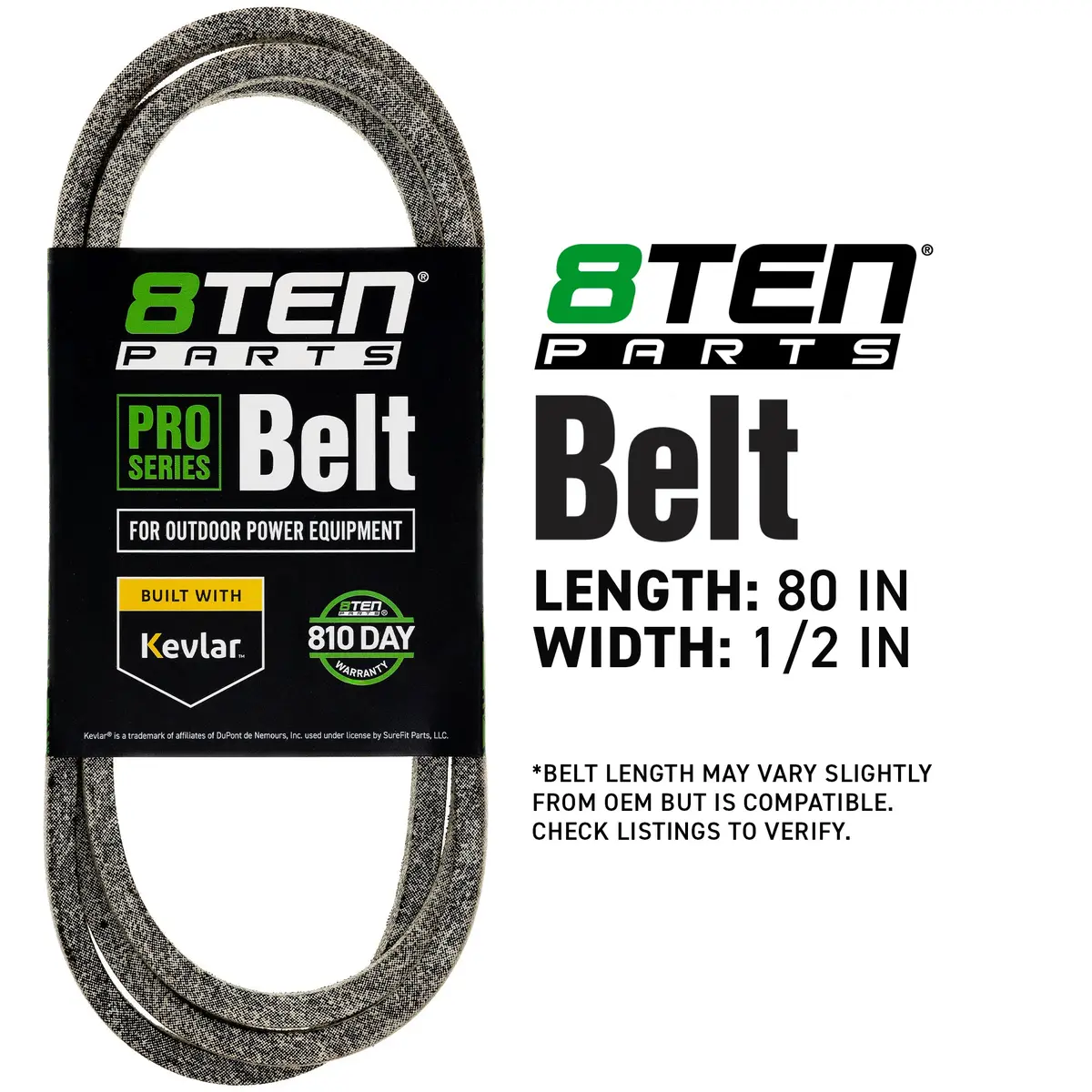 Belt With Kevlar® For Cub Cadet Roper Poulan Pro 954-3037 Ih-489399-R1 1666801Sm 754-3037 124293X 2