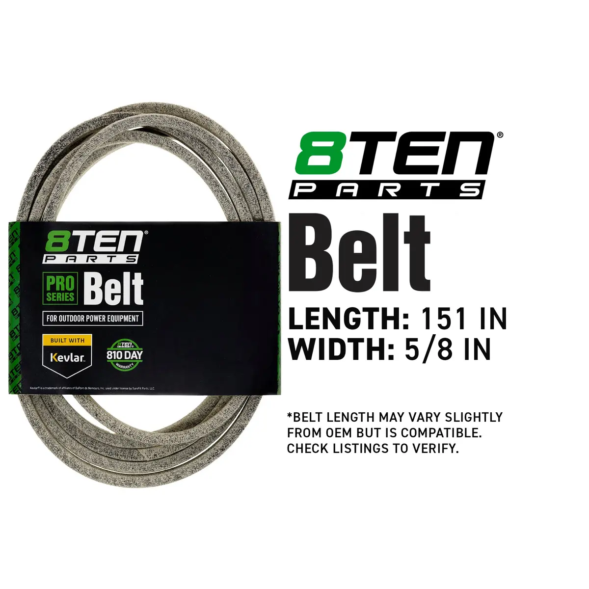 Belt With Kevlar® For Scag Husqvarna Ferris 22148 5022148 5103587Yp 5103587 Tcu32986 539112335 2