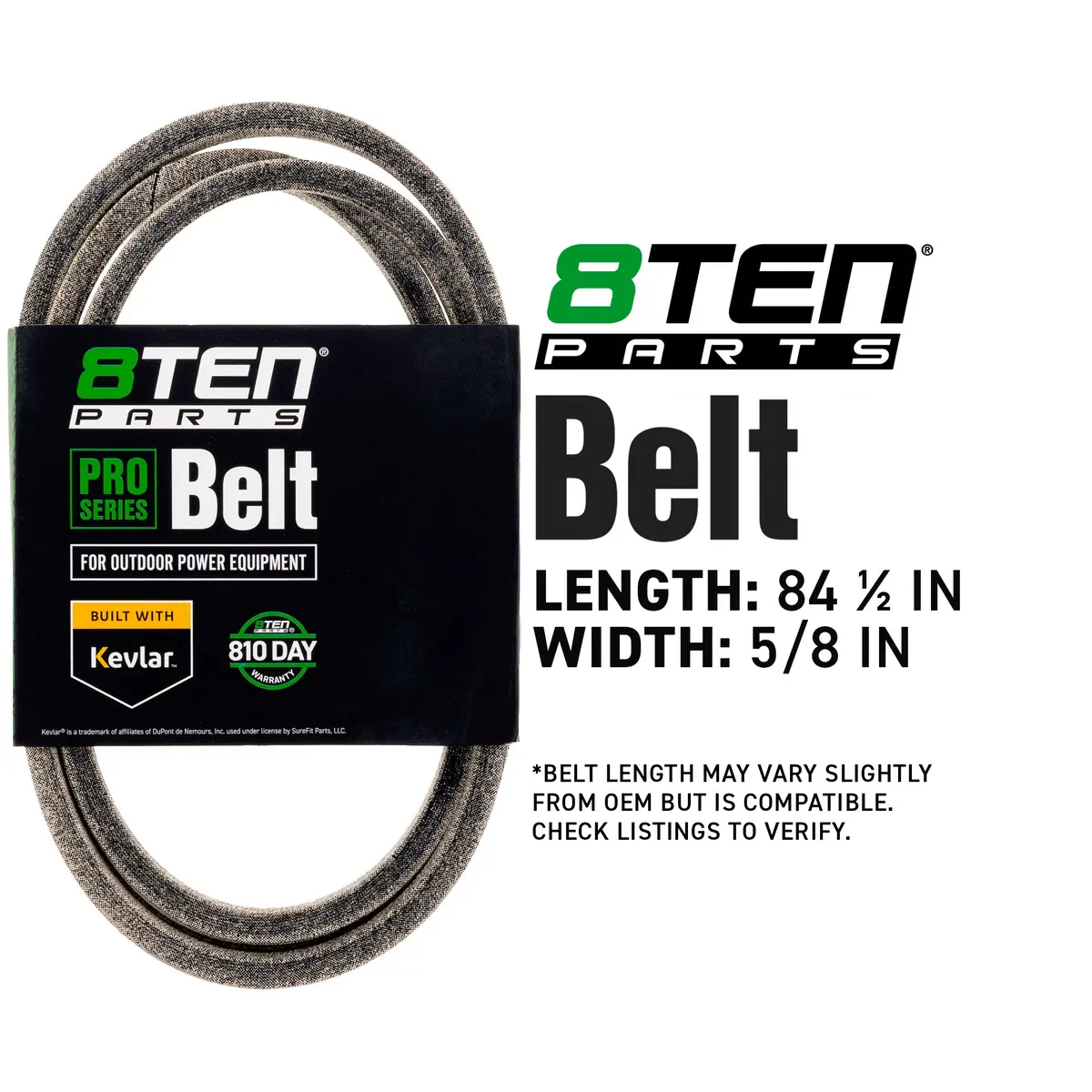 Belt With Kevlar® For John Deere Gravely Toro 07200504 M118048 79781 71460107 70713-34770 603582 2