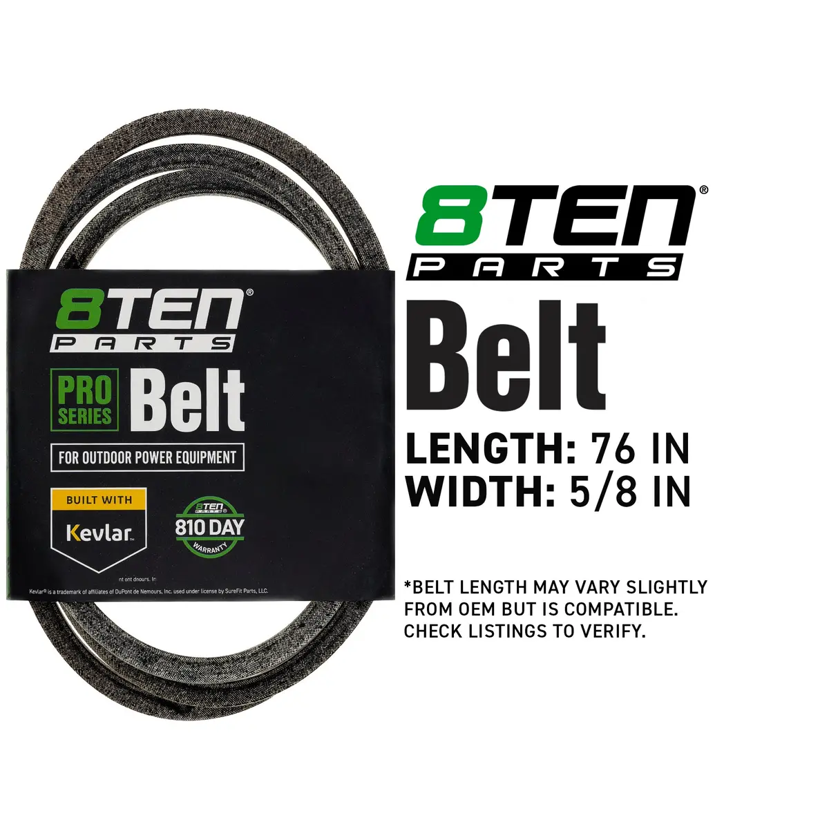 Belt With Kevlar® For John Deere Gravely Everride 07200502 Tcu29158 110-9591 2