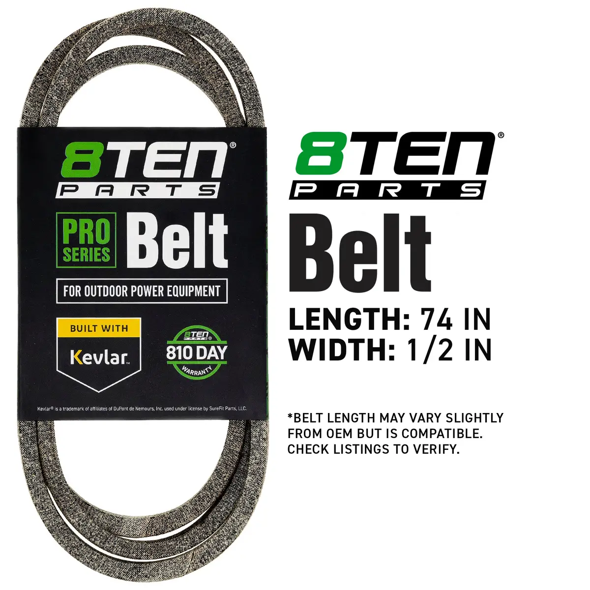 Belt With Kevlar® For Wheel Horse John Deere Lawn-Boy 117-7641 2087836 810074 M71135 8845R 8133 2