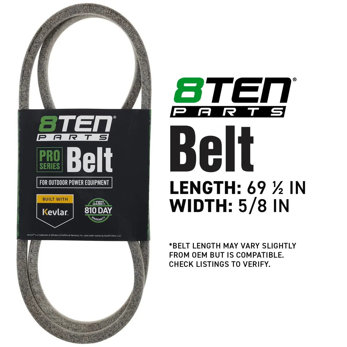 Belt With Kevlar® For Ace Huskee Coast To Coast 754-0329A 754-0433 754-0329 954-0329A 578453640 2