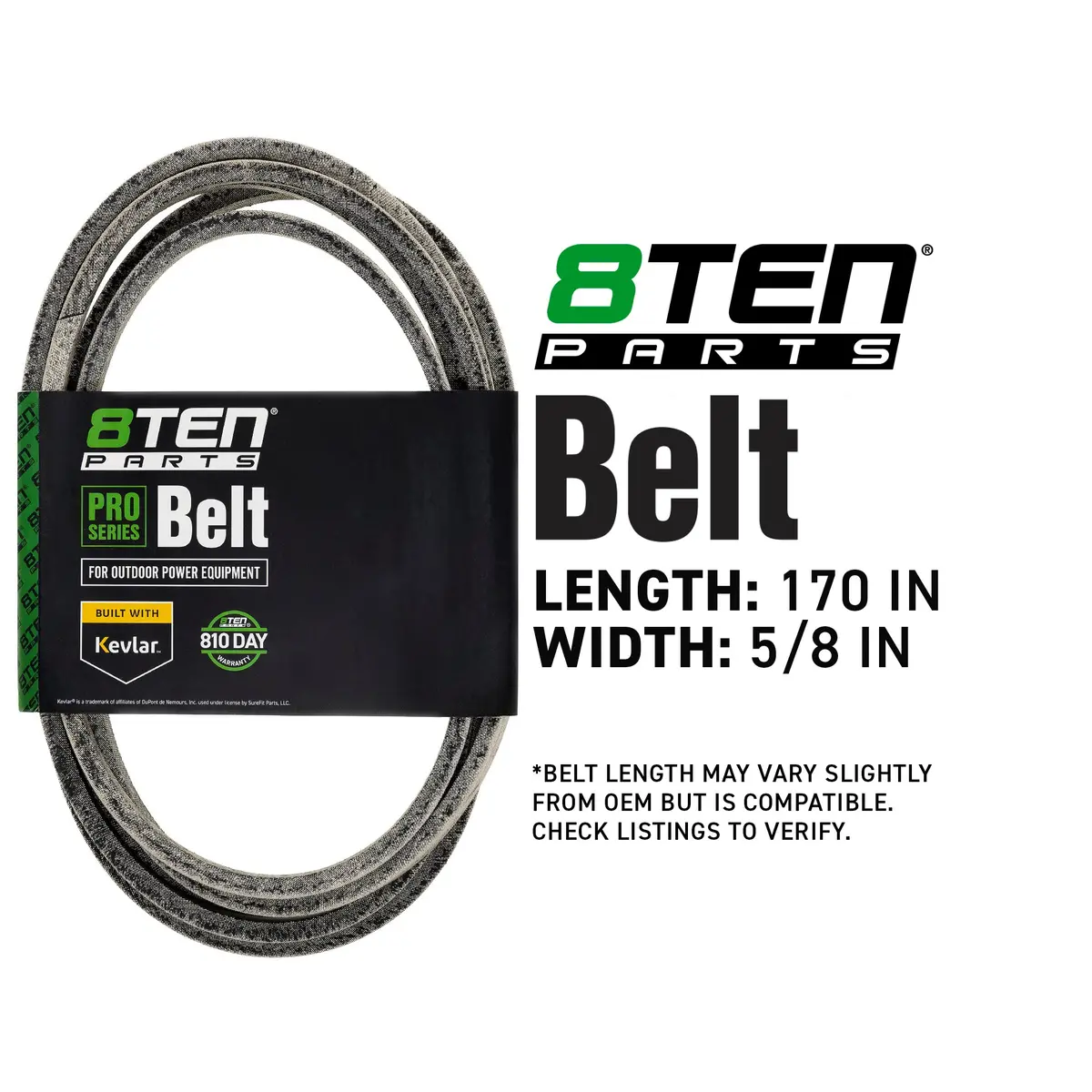 Belt With Kevlar® For Husqvarna Ferris John Deere Tcu26905 Tcu23045 M172963 84003642 602078 2