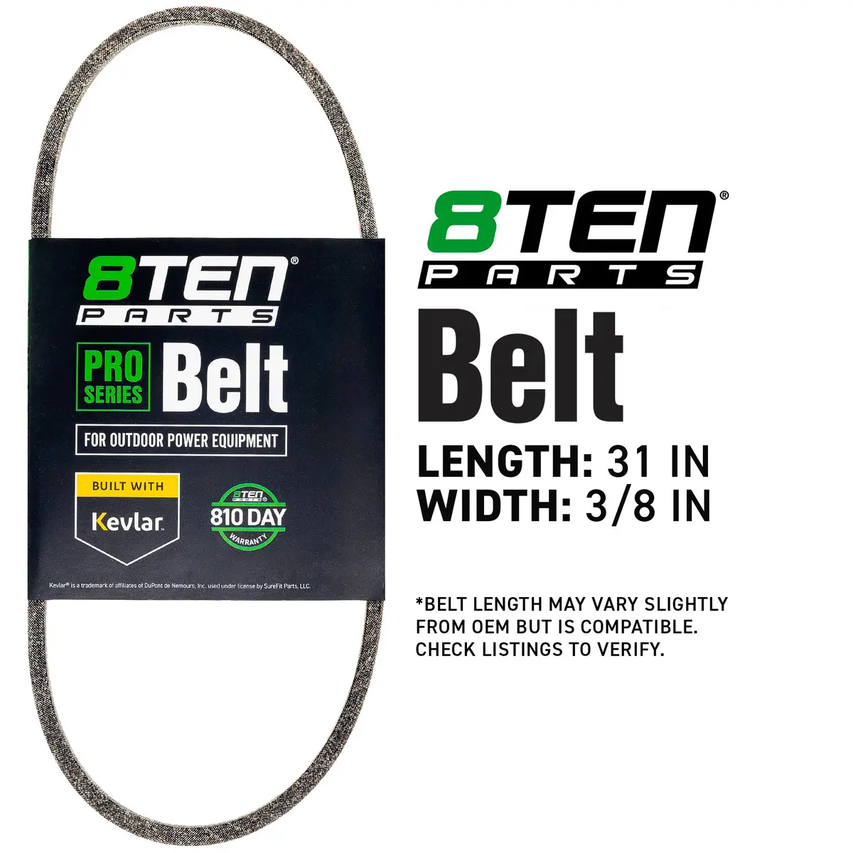 Belt With Kevlar® For Cub Cadet Craftsman Columbia 954-04282 754-04282 Pt9738 Oem-754-0343 M44750 2