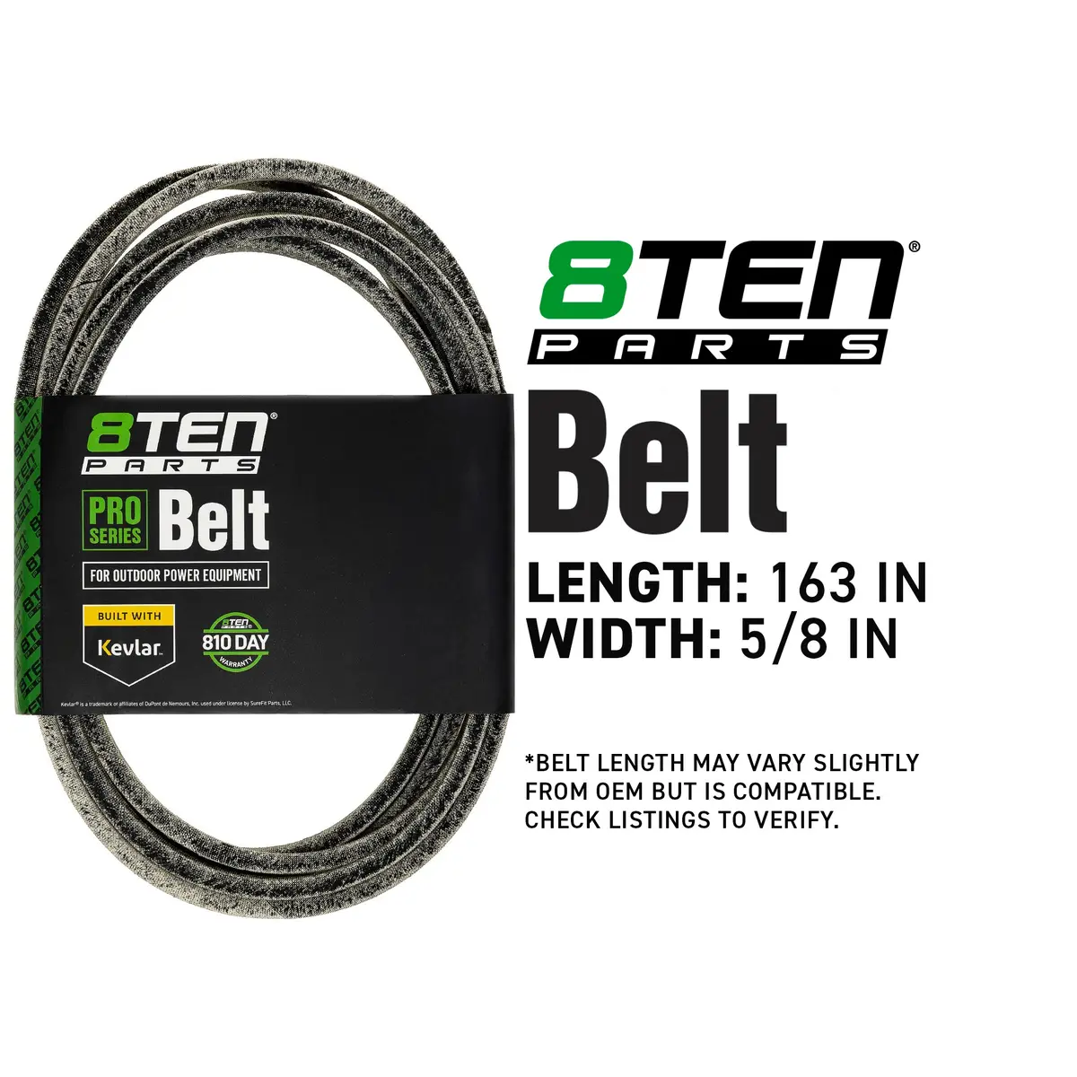 Belt With Kevlar® For Scag Husqvarna Exmark 539104335 522795901 481980 Uc11591 2006B160r 126-6440-Sl 2