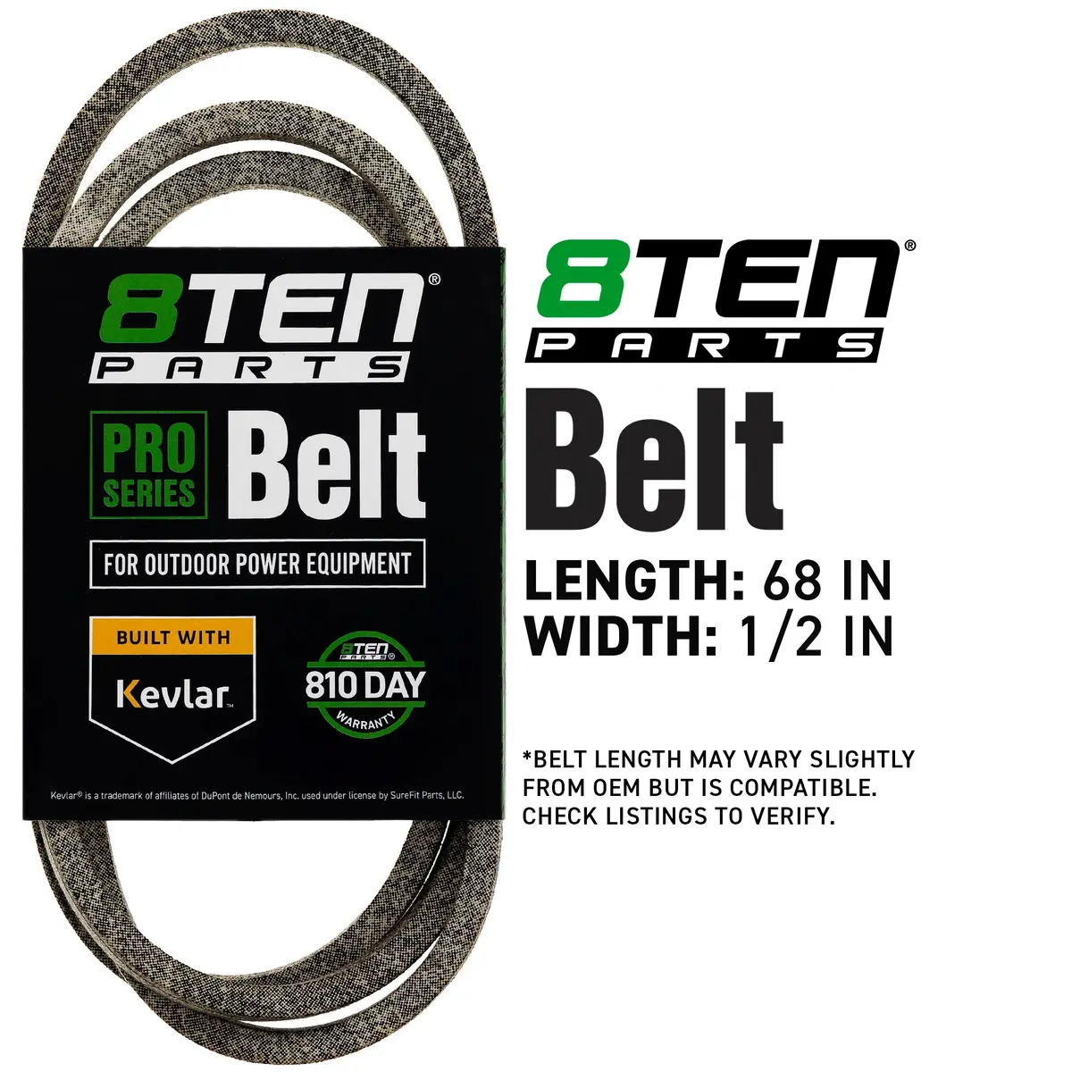 Belt With Kevlar® For Ariens Gravely 07211500 608025T 5125R 26149 2101137 1751423Yp 2
