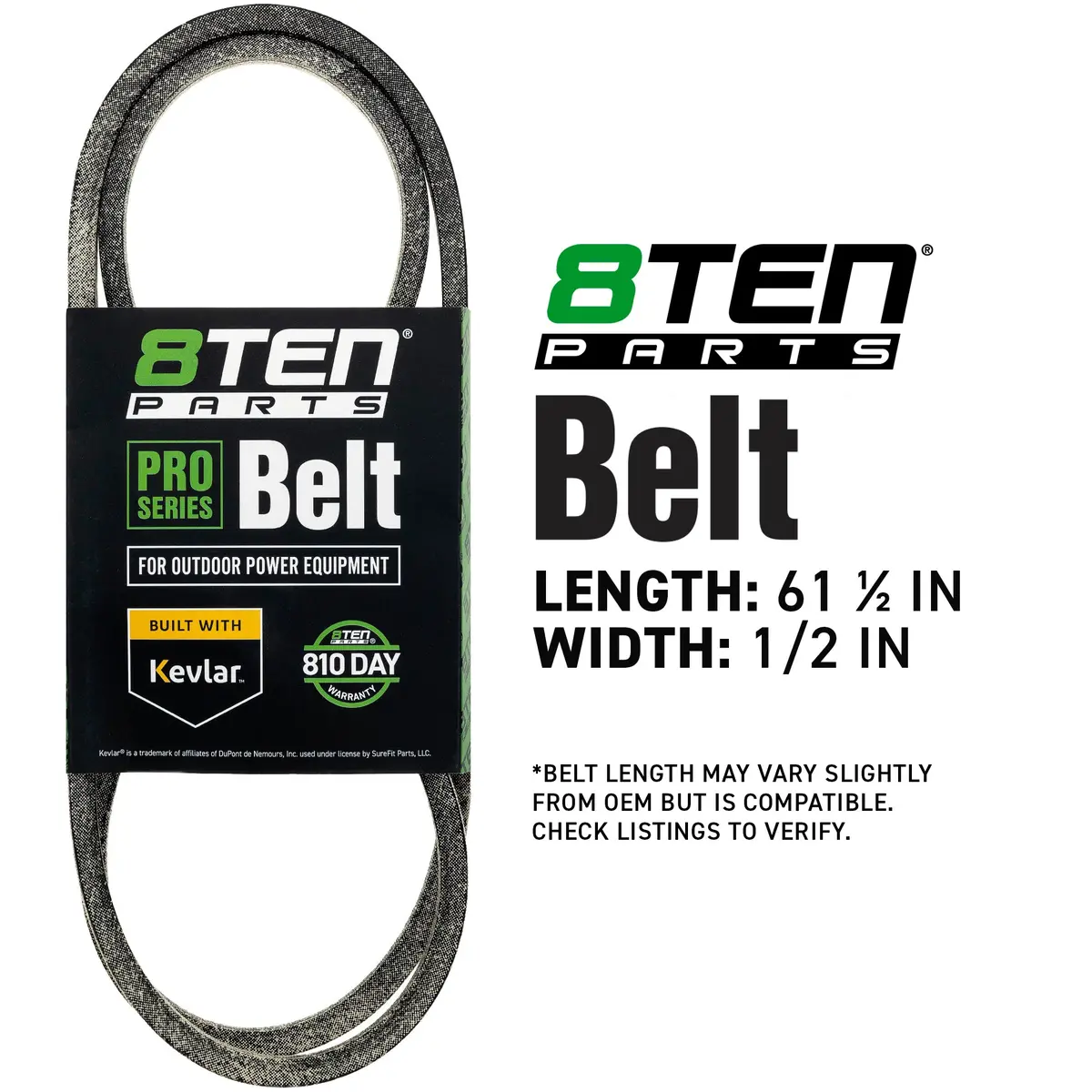 Belt With Kevlar® For Gravely Ariens Ferris 21770 84009004 5021770 50027563 1601672Sm 1601672 2