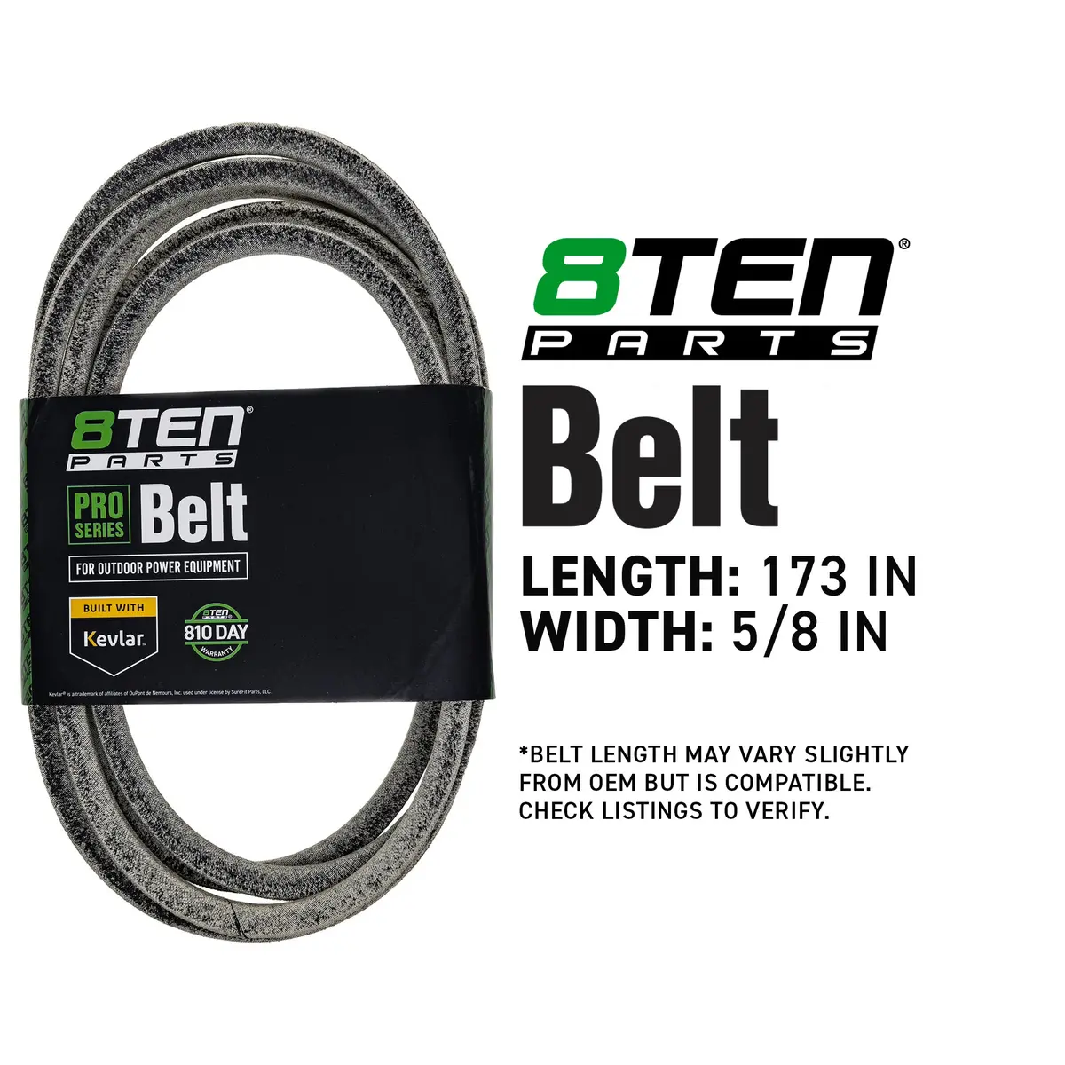 Belt With Kevlar® For Ferris 5103390Yp 5103870 5103390 5103670 5103870Yp 5103670Fs 5100655 2