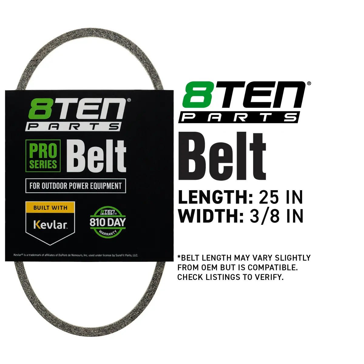 Belt With Kevlar® For Wheel Horse 9303 27157 20333900 1597 103345 021692 2