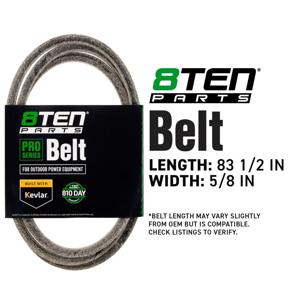 Belt With Kevlar® For Wheel Horse Husqvarna Exmark 112801 539101959 106497 106-2741 323299 68081 2