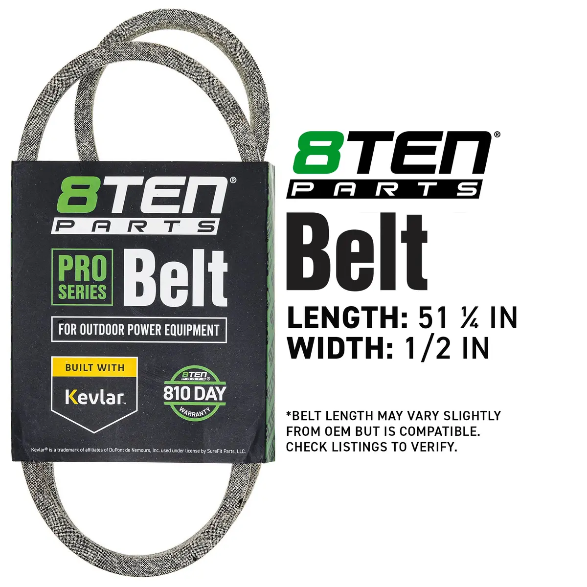 Belt With Kevlar® For Cub Cadet John Deere Ace 01007015P 01007015 270848 07207700 11905 Oem-754-0438 2
