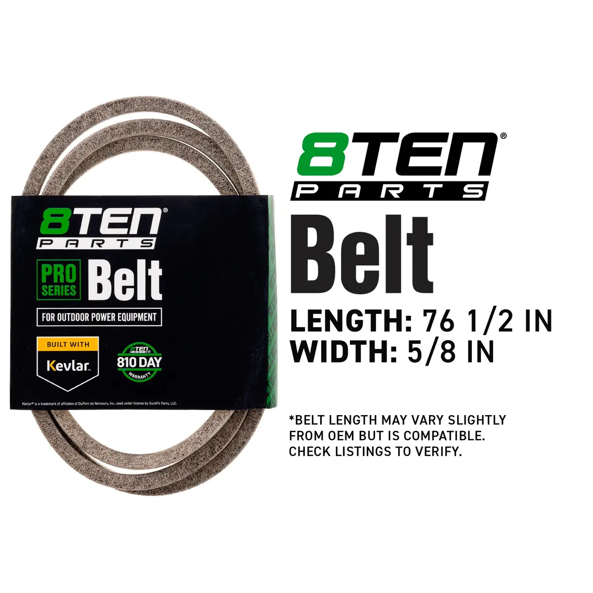 Belt With Kevlar® For Snapper Pro 5105036 71460074 38330 2722570 2