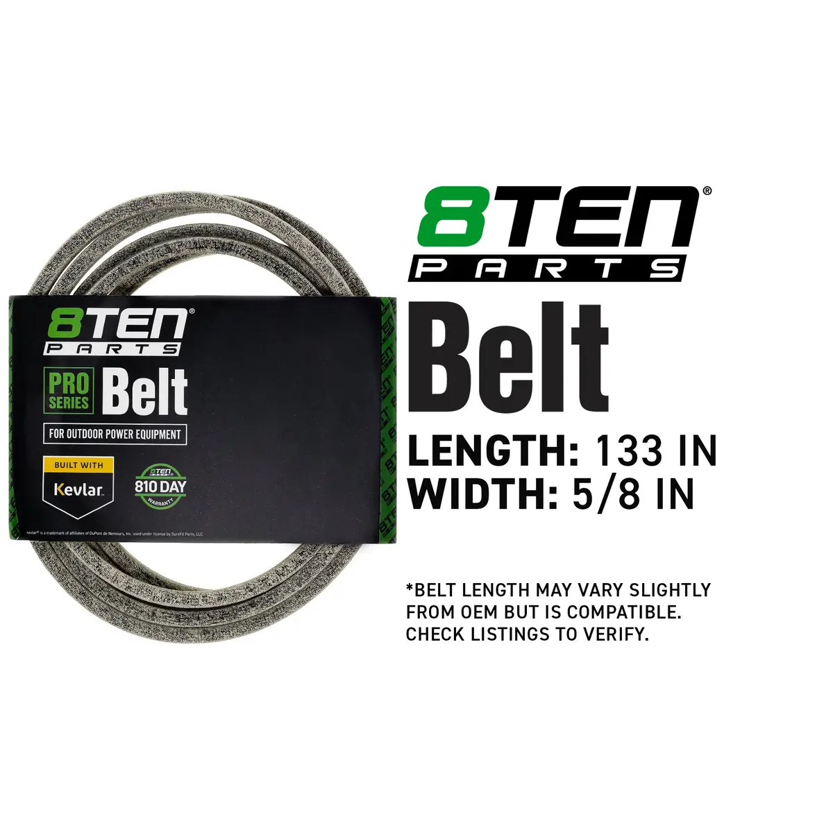 Belt With Kevlar® For Scag John Deere Tcu10005 M133184 484695 128003 2