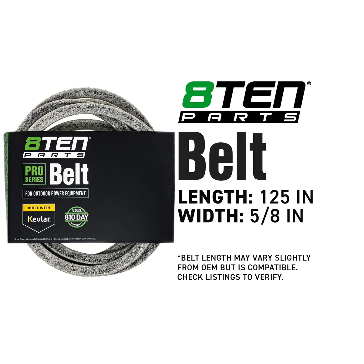 Belt With Kevlar® For Ferris 84001674 5106636 2