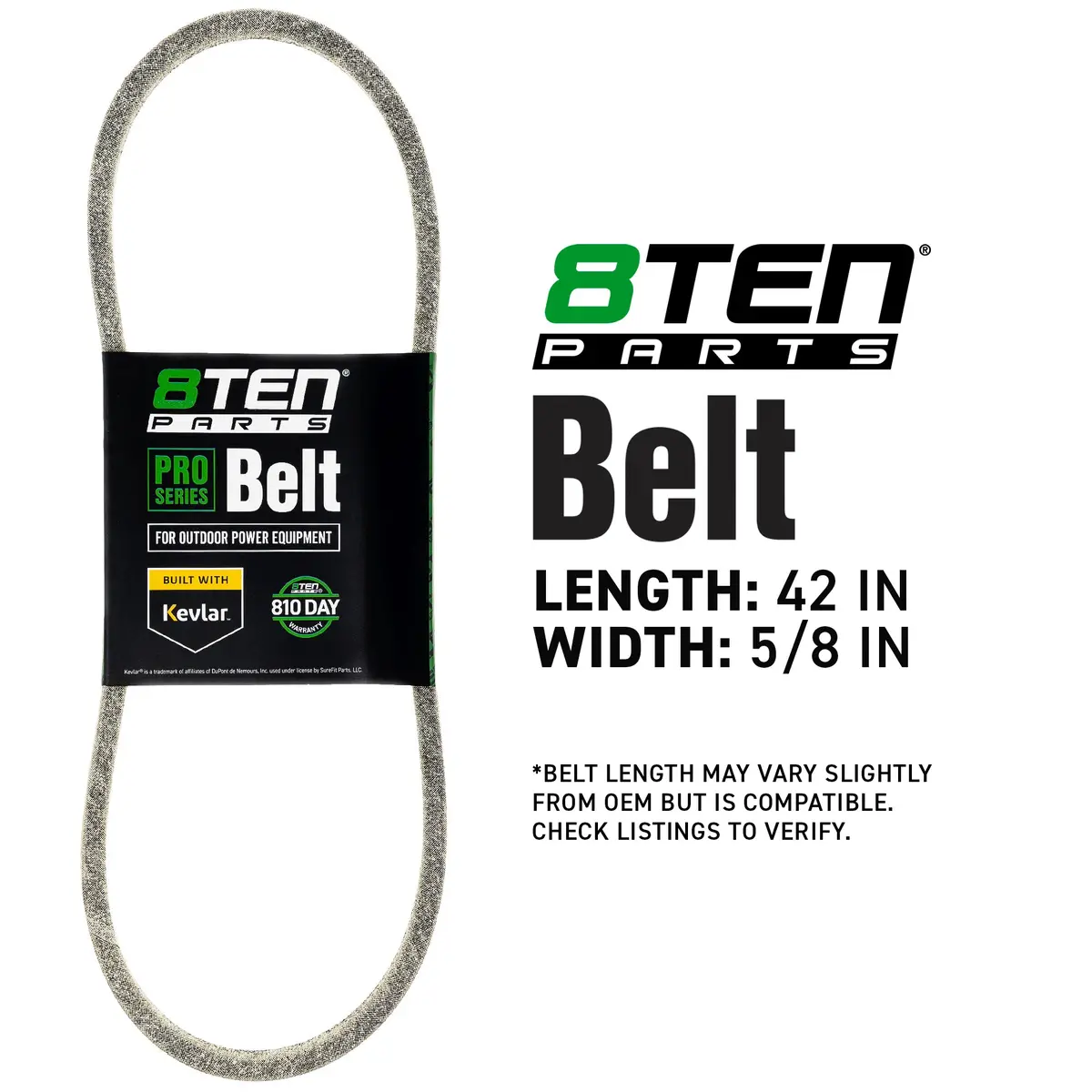 Belt With Kevlar® For Huskee Cub Cadet Statesman 954-0468 754-0468 112-0305 513037 2025641 154273 2