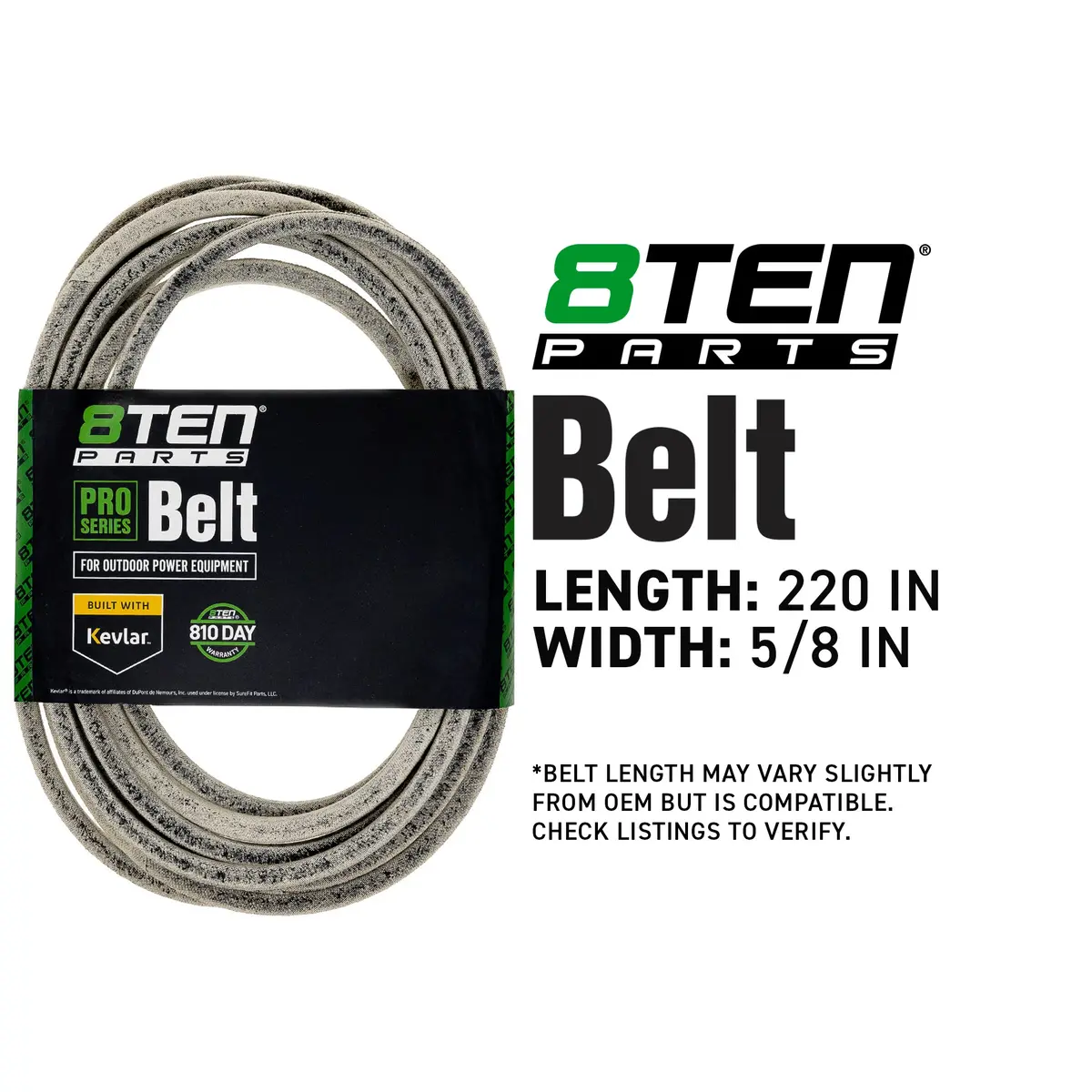 Belt With Kevlar® For Exmark Toro 109-9023 135-5777-Sl 135-5777 109-9023-Sl 2