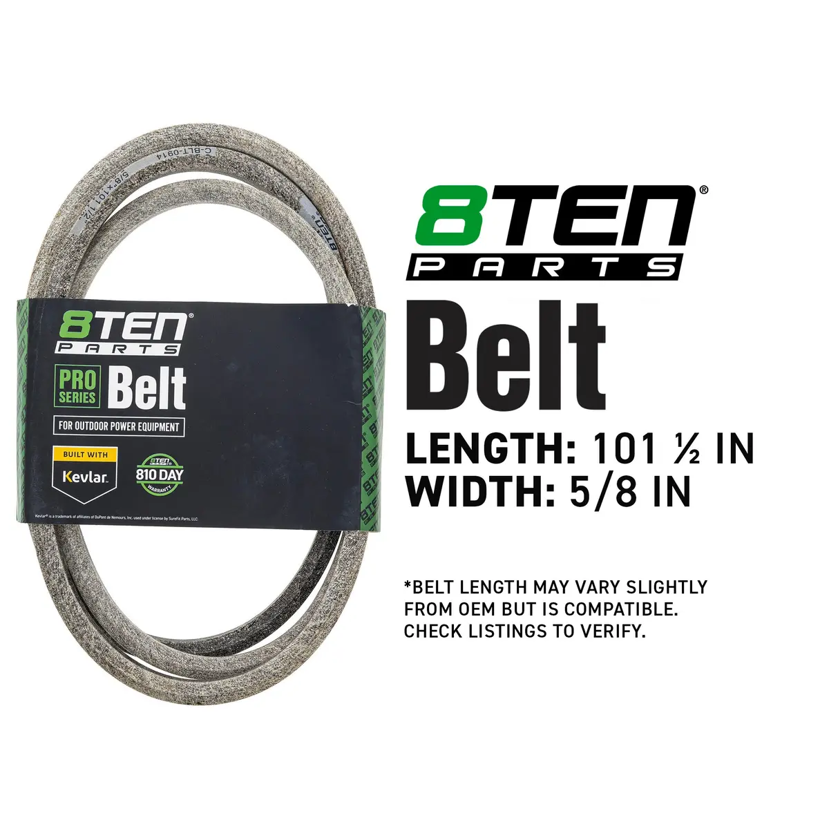 Belt With Kevlar® For Exmark Toro 116-8501-Sl 116-8501 2