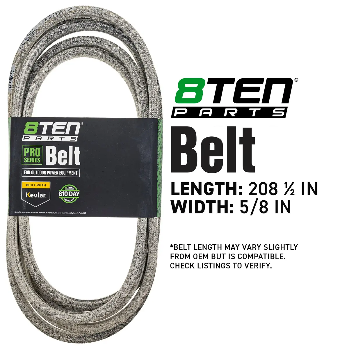 Belt With Kevlar® For Toro Exmark 126-7628-Sl 126-7628 2