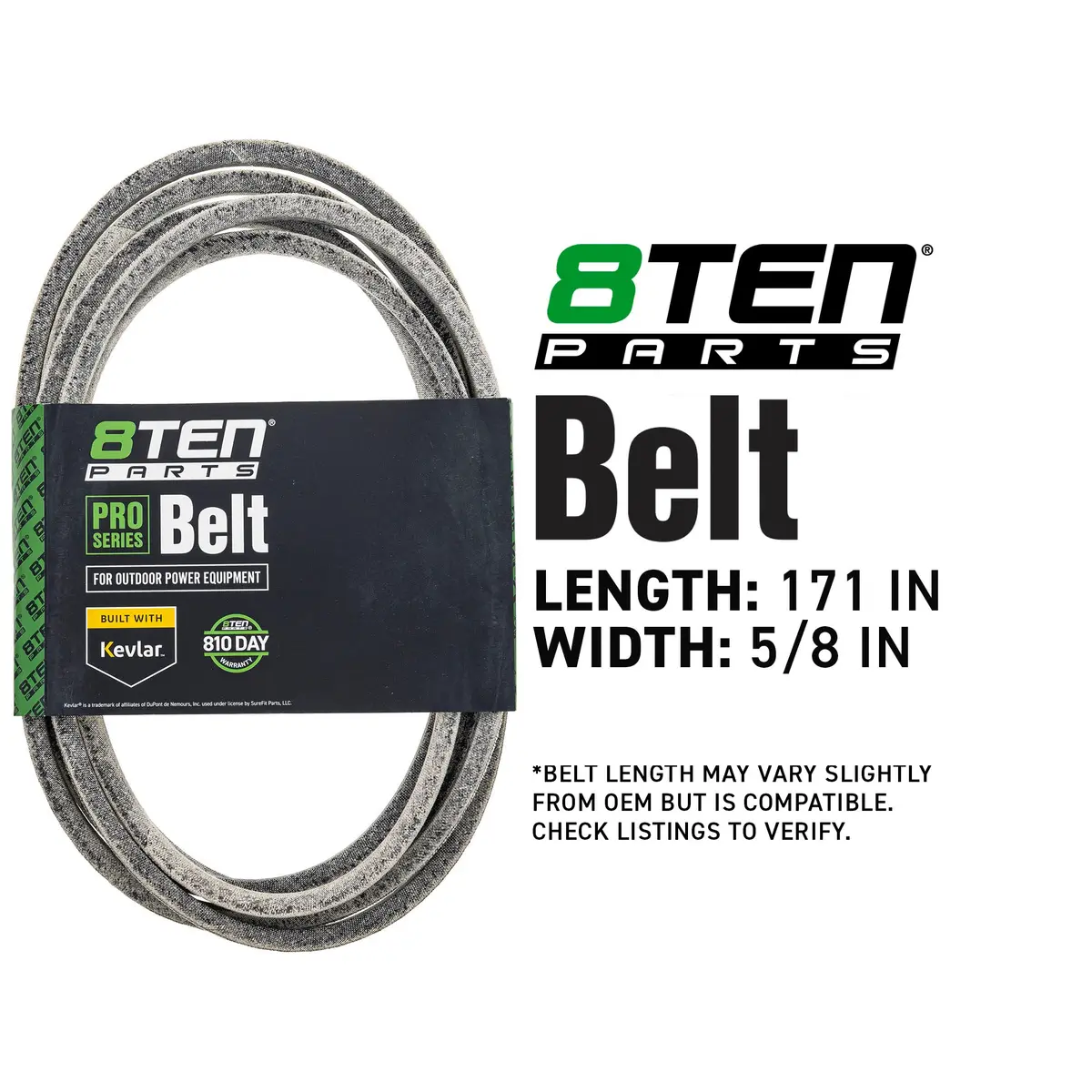Kevlar Belt For Kubota Rck60p-400Z Z422kwt 60-Inch K5653-36740 171 X 5/8 2