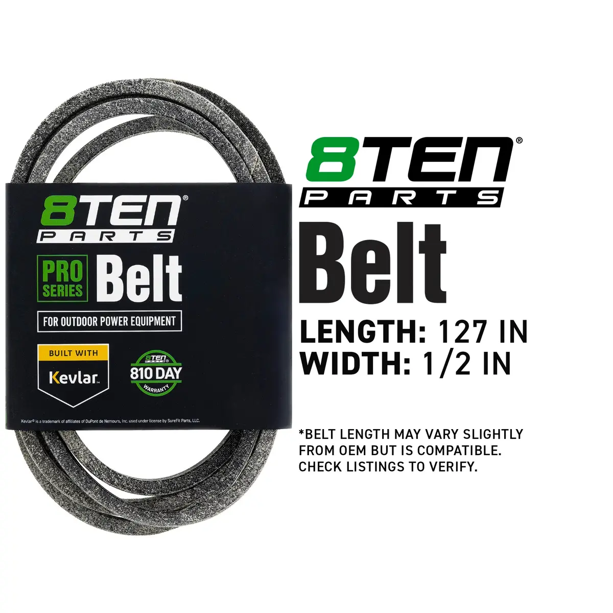 Belt With Kevlar® For Gravely Ariens Great Dane 07219600 07226600 051213 011216 031369 07223200 2
