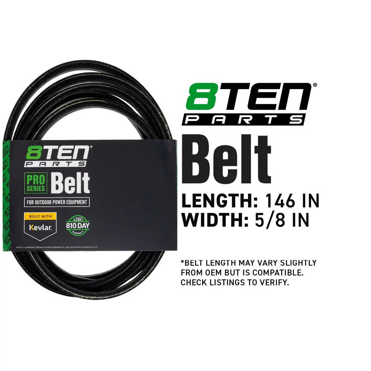 Belt With Kevlar® For Exmark 1-633127 1-633127-Sl 7-078046 60575 2