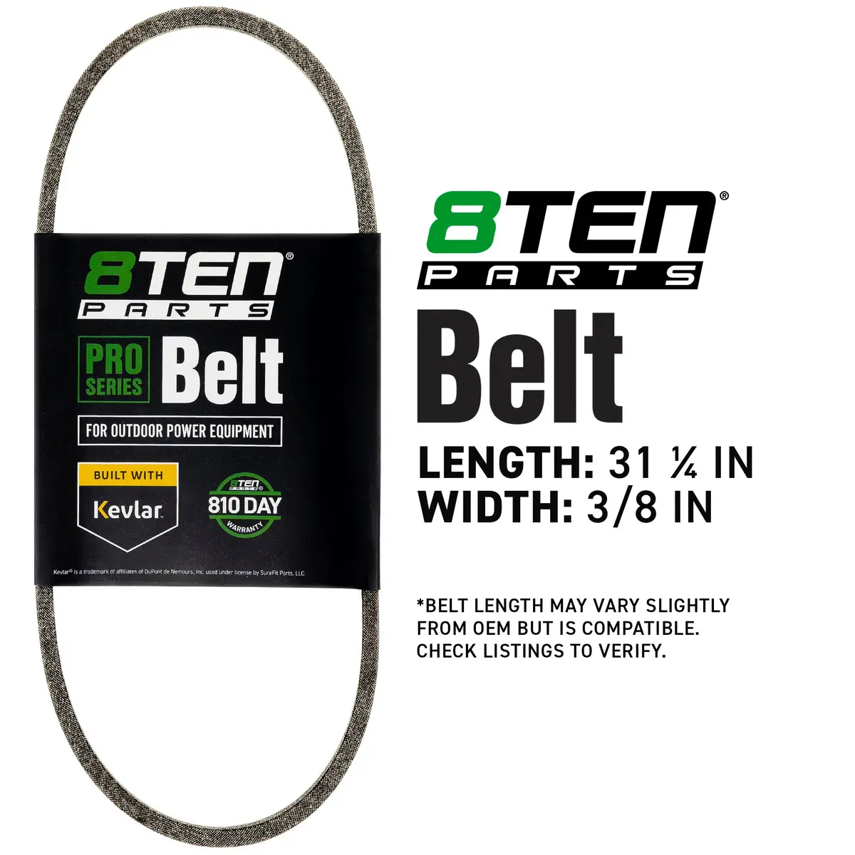Belt With Kevlar® For Troy-Bilt Craftsman Cub Cadet 954-04282 754-04282 2