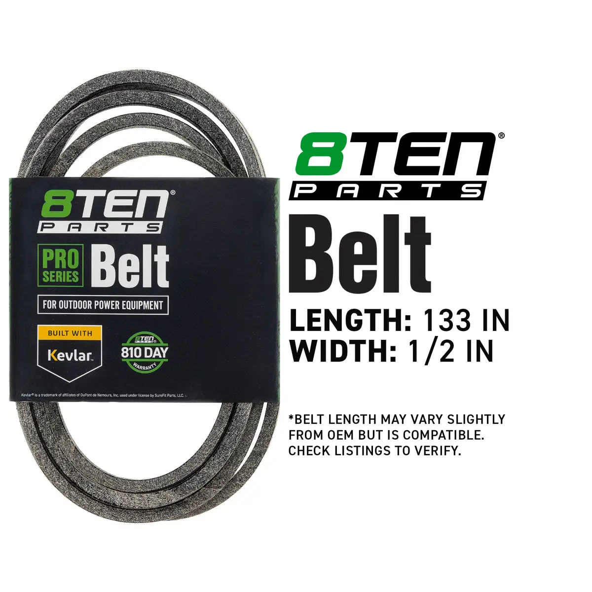 Belt With Kevlar® For Toro Lawn-Boy John Deere 92-6991 107-1735 78-6240 Uc10514 112-6186 2