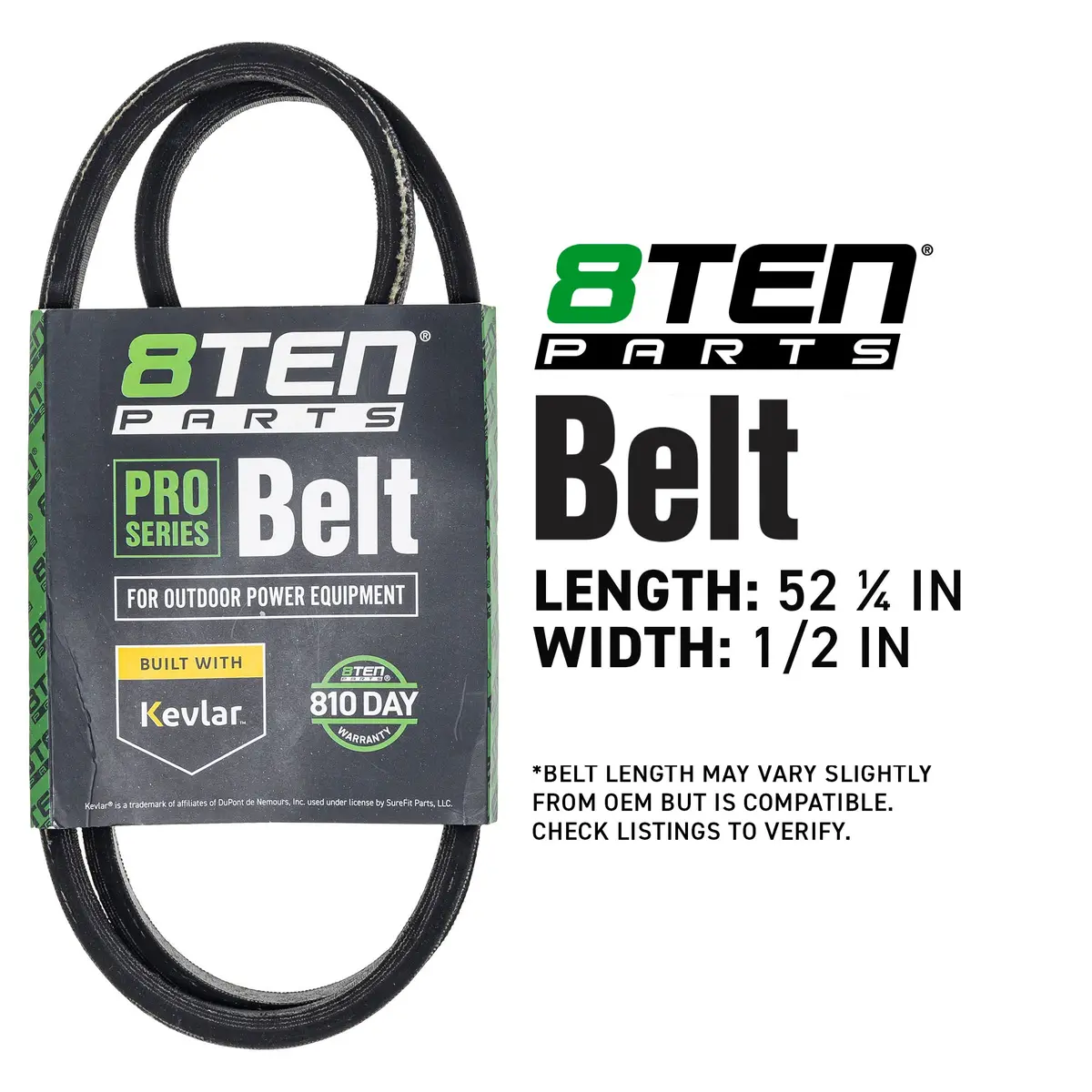 Belt With Kevlar® For Gravely Ariens Scag 07212300 07218000 07200428 482009 1-653416 106-2740 2