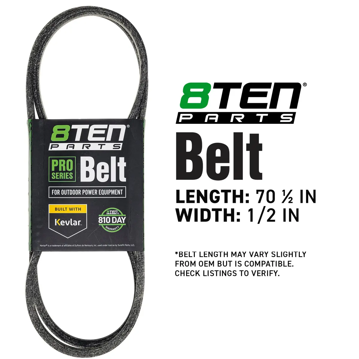 Belt With Kevlar® For Husqvarna Ferris 539104334 510201501 5022918Sm 5022918 22918 2
