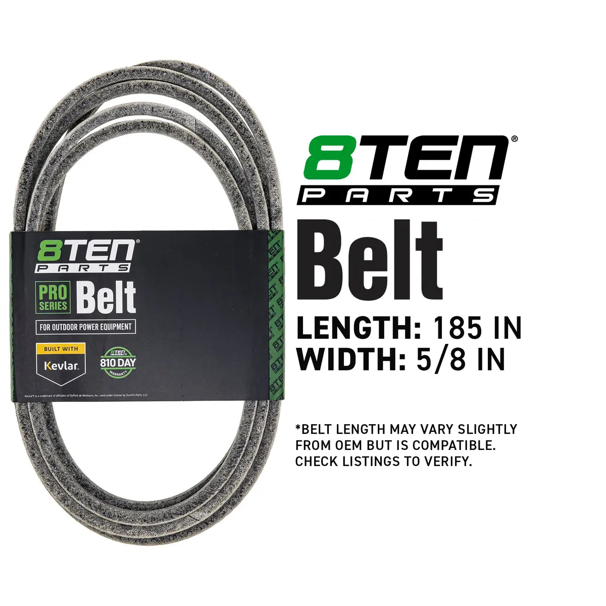 Belt With Kevlar® For Toro 133-1168 115-4972 543103 5102269 2