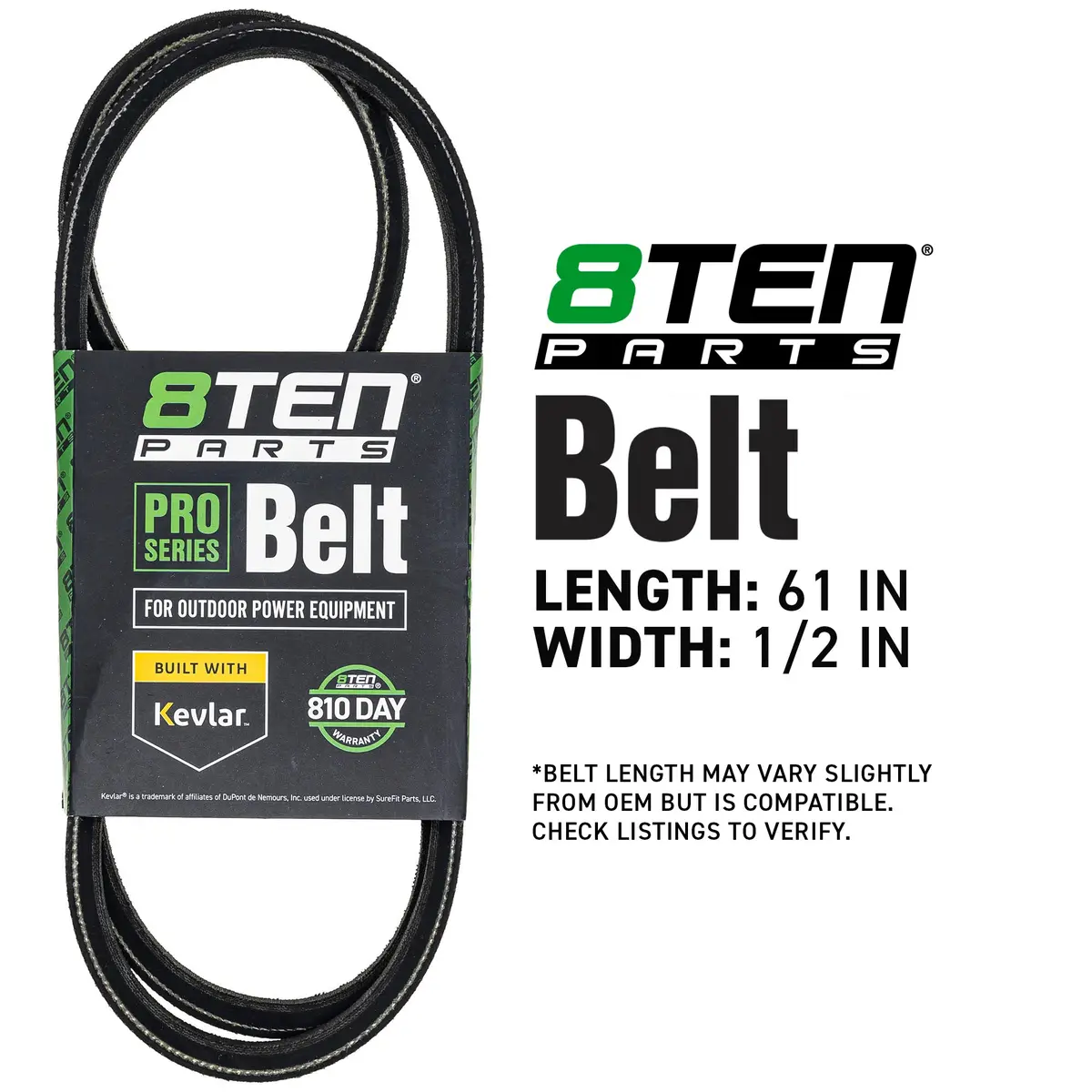 Belt With Kevlar® For Scag Ariens Gravely 481461 07221000 042206 2