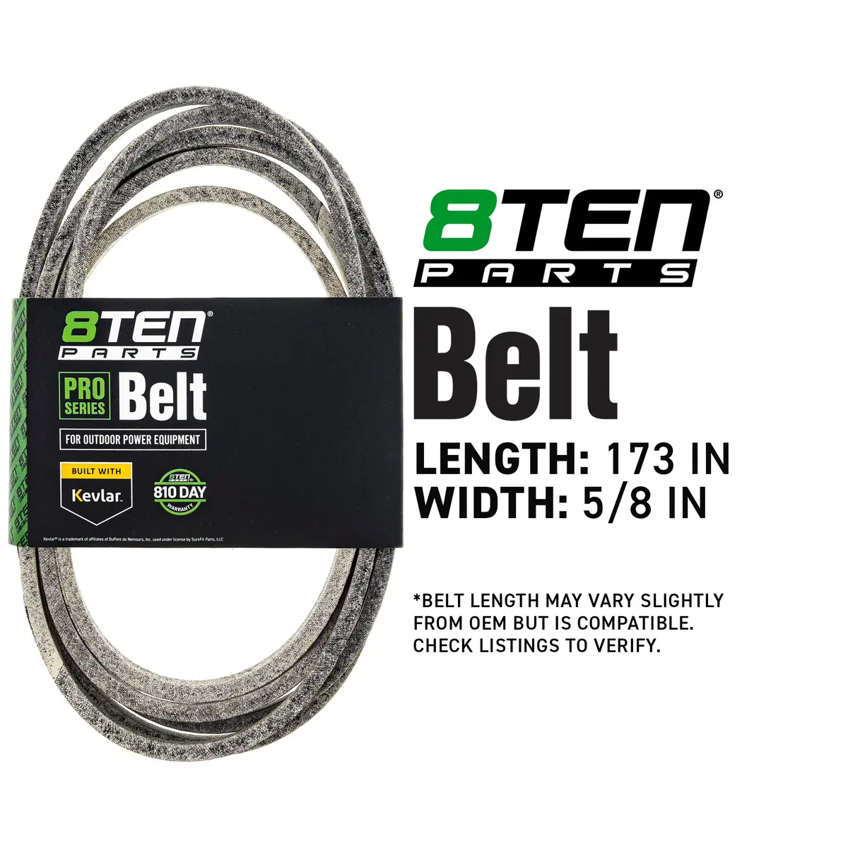 Belt With Kevlar® For John Deere Ferris Tcu26908 Tcu22527 606874 5104061Fs 5104061 5103396 5023386 2