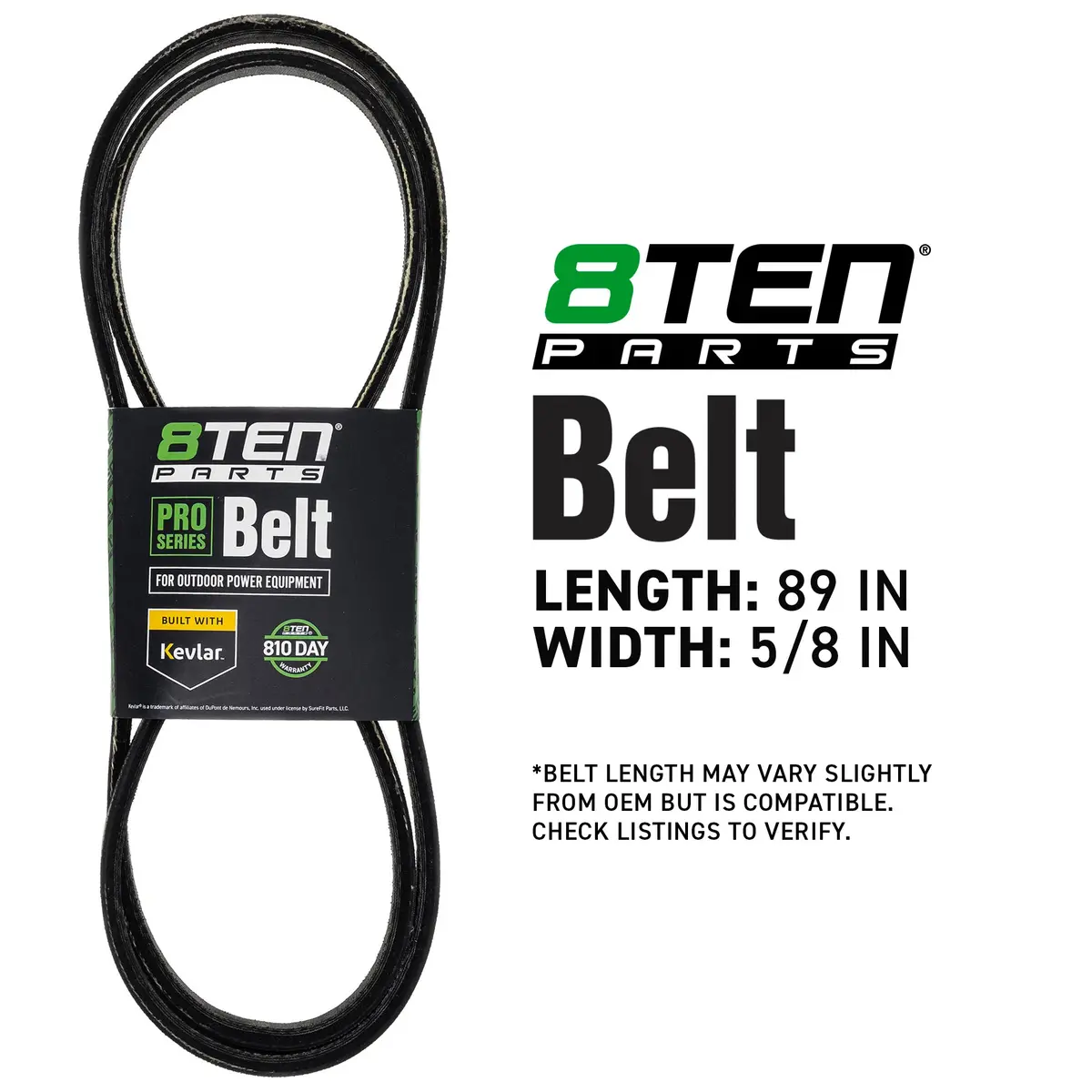 Belt With Kevlar® For Exmark 1-303080 1-303499 7076496Yp 2