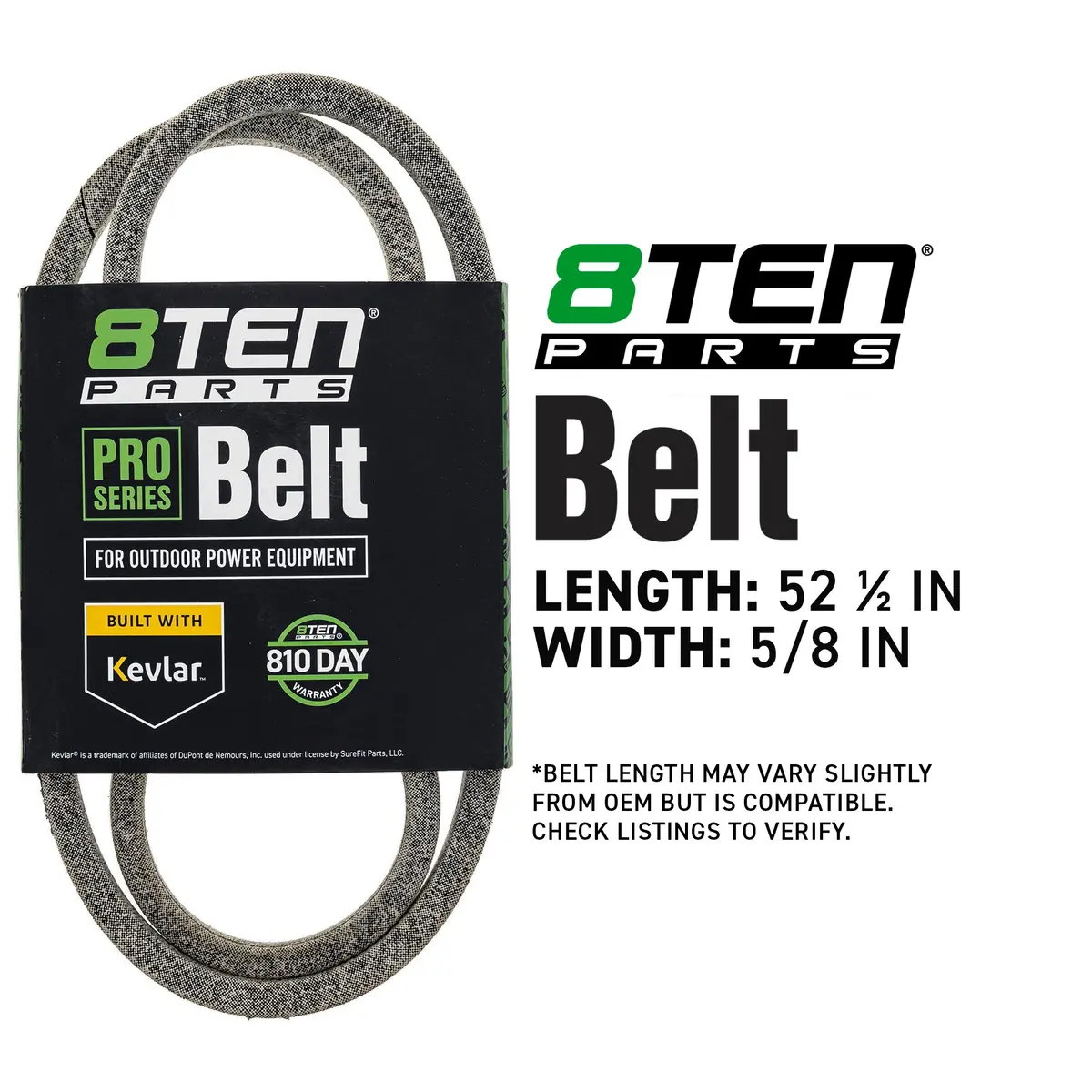 Belt With Kevlar� For John Deere Exmark M77988 M82734 M42261 M41961 Th5h520 76182-751-013 5357H1 2