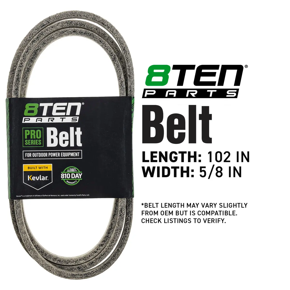 Belt With Kevlar® For Exmark International Harvester 103-2329 Ih-492103-R1 603786 2722224 2010B99w 2