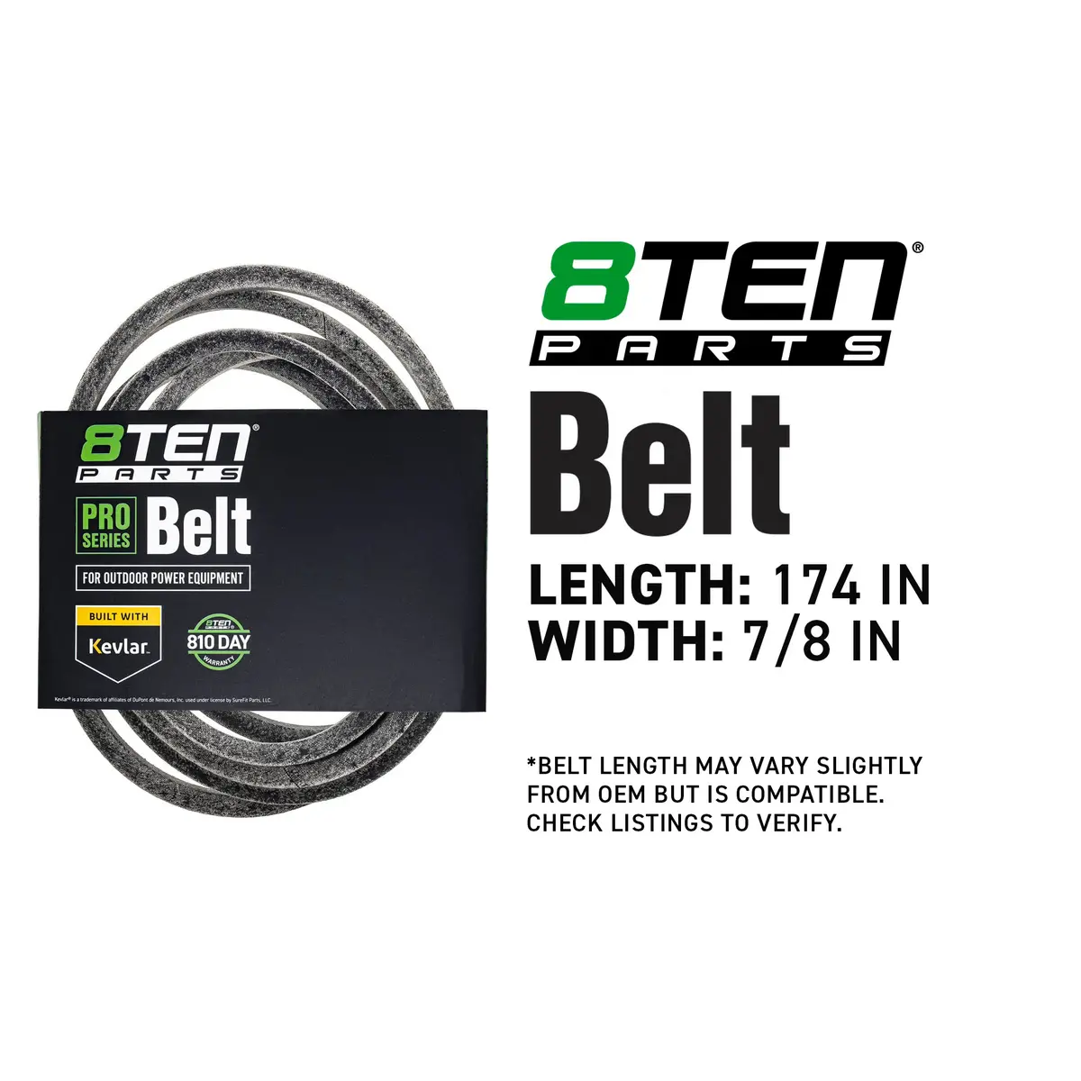 Belt With Kevlar� For John Deere H64484 Tcu12440 2