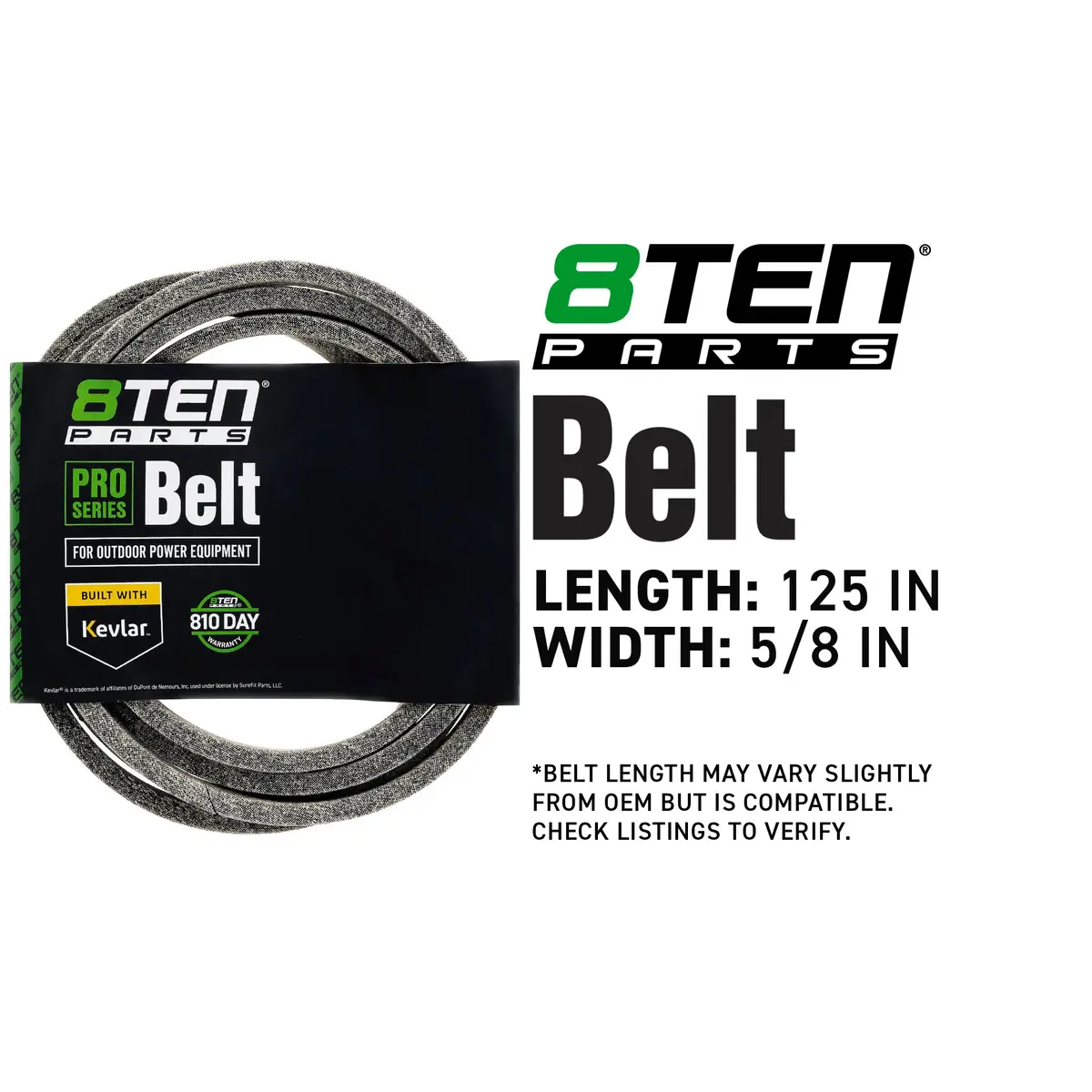 Belt With Kevlar® For Gravely John Deere Tcu29747 Tcu19623 07200519 2
