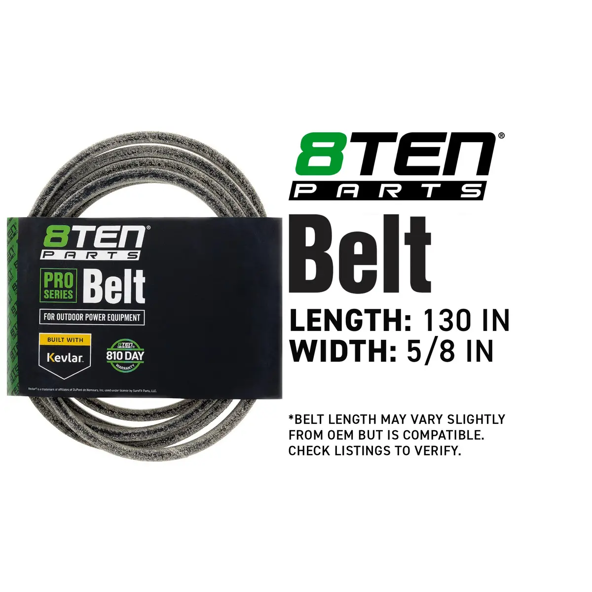 Belt With Kevlar® For Gravely 07200735 823243 07200621 2
