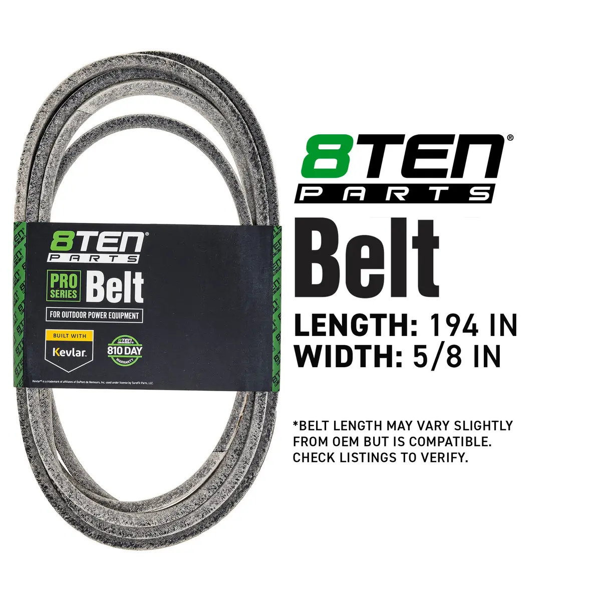 Belt With Kevlar For Bobcat 4165617 194 X 5/8 2