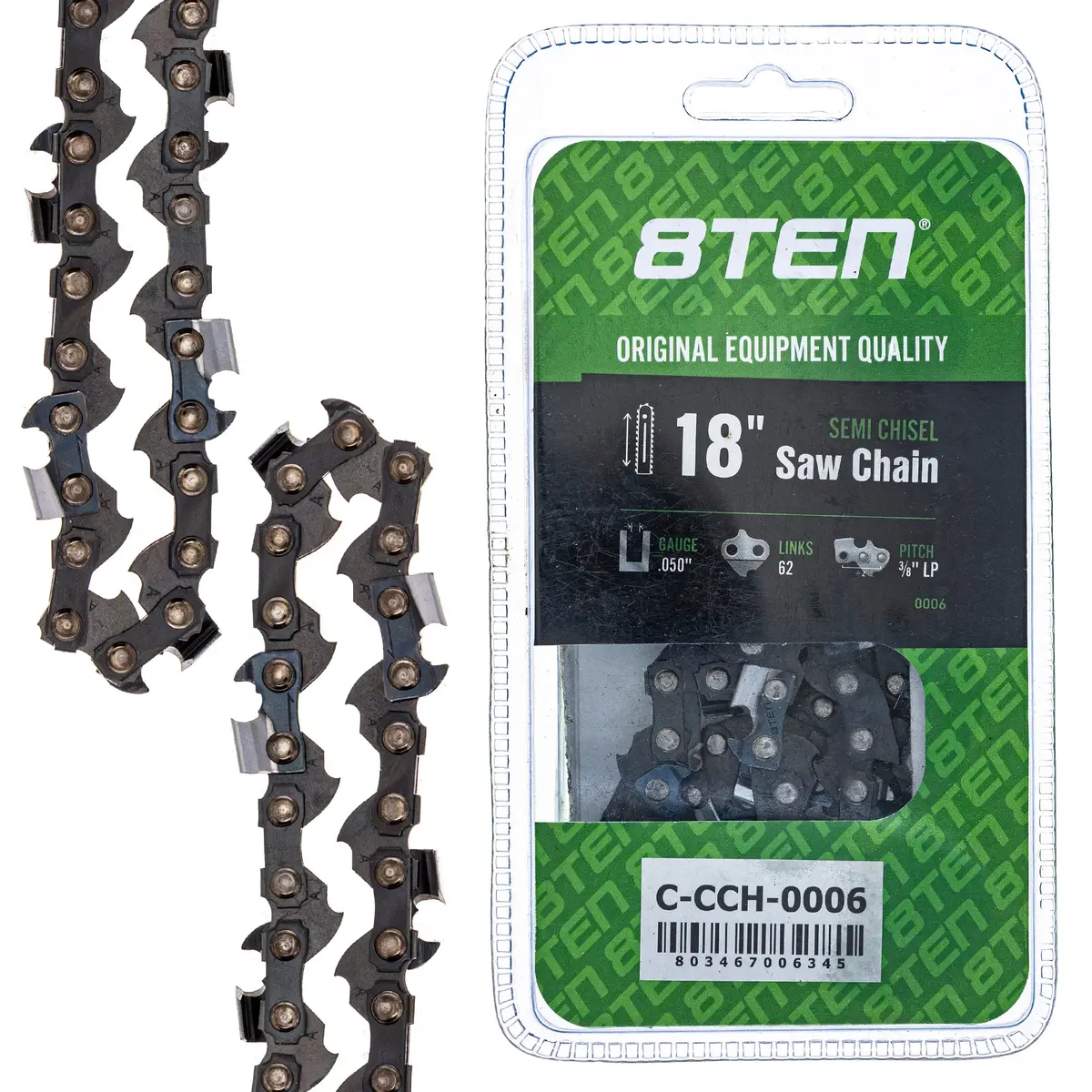 Chainsaw Chain 18 Inch .050 3/8 62Dl For Poulan Echo Husqvarna 91Px62cq 576936562 585422162 63Pm62e 1